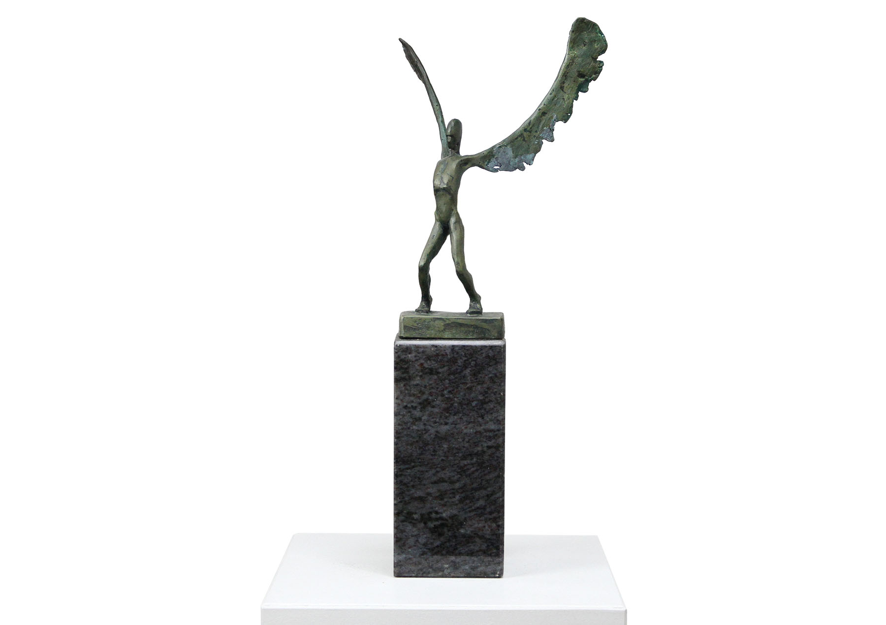 C. Blechschmidt: "Ikarus", zeitgenössische Bronze, Original/Unikat