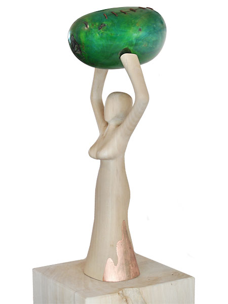 Plastik, Skulptur - J. Zipfel : "GRÜN IST DIE"