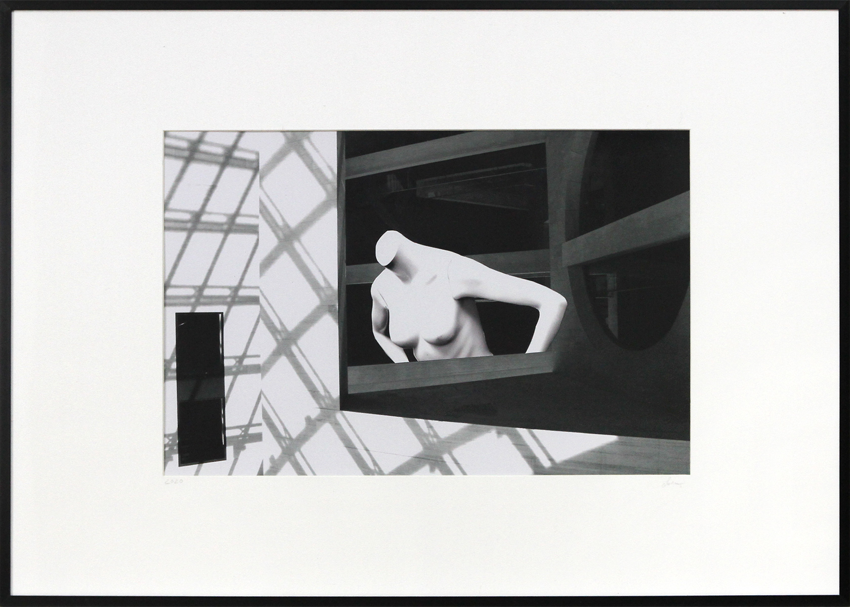 F. Lorenz: "I doubt it", surrealistische Collage, Original/Unikat