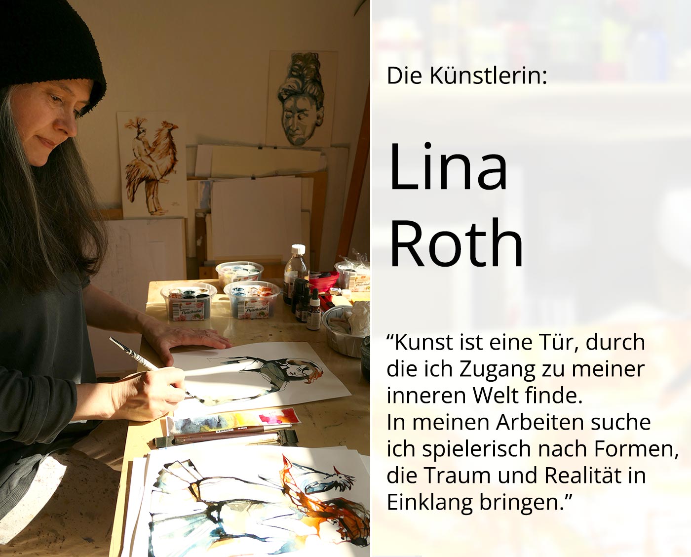 L.Roth: "Mit Leichtigkeit und Schwung", Originalgemälde (Unikat)