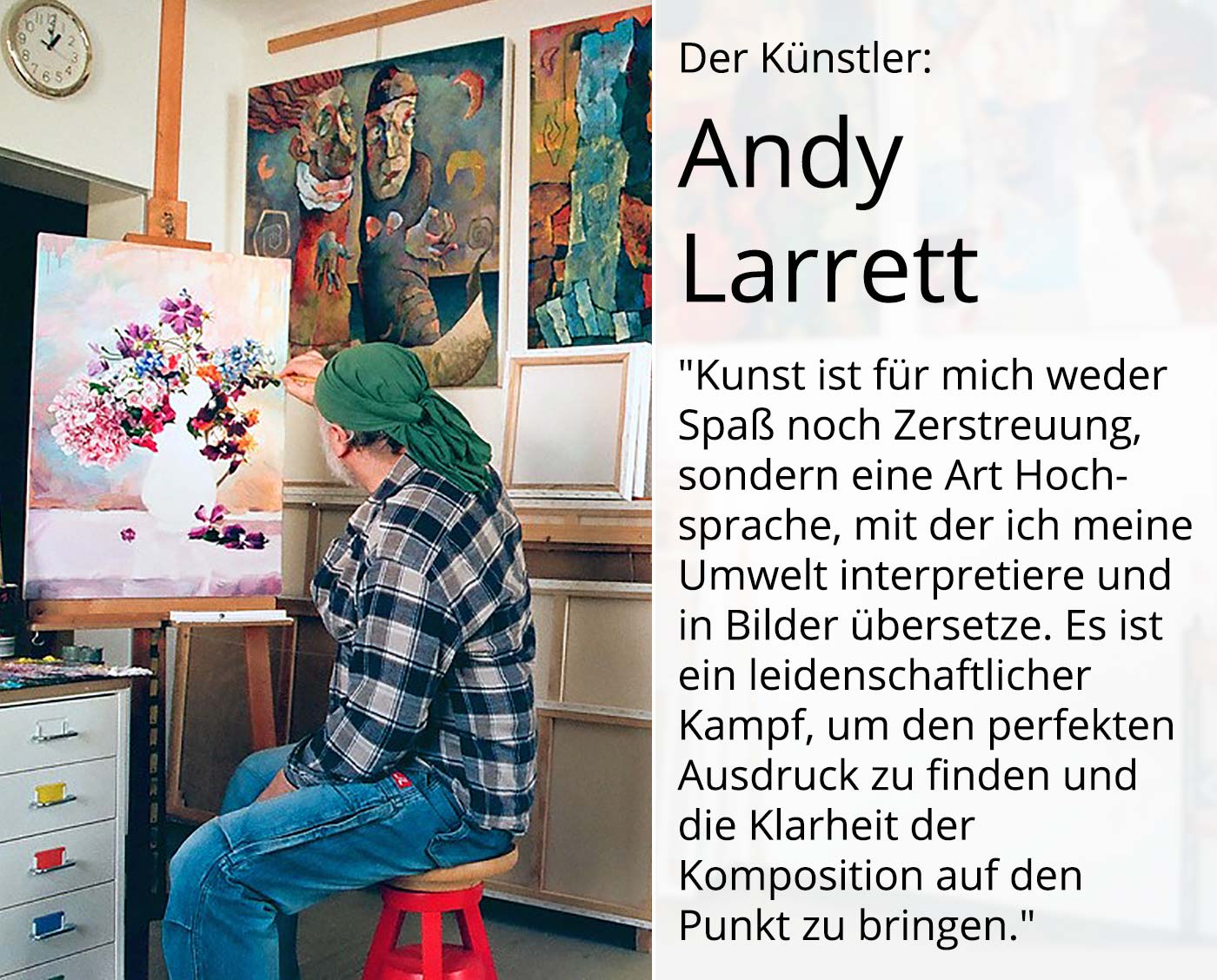 Modernes Ölgemälde, Andy Larrett: "BERLIN. HENRY MOORE", Originalgemälde (Unikat)
