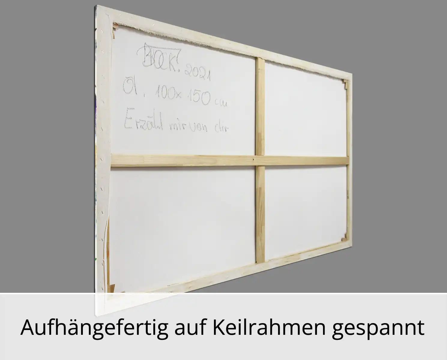 D. Block: "Erzähl mir von dir", Original/Unikat, expressive Ölmalerei