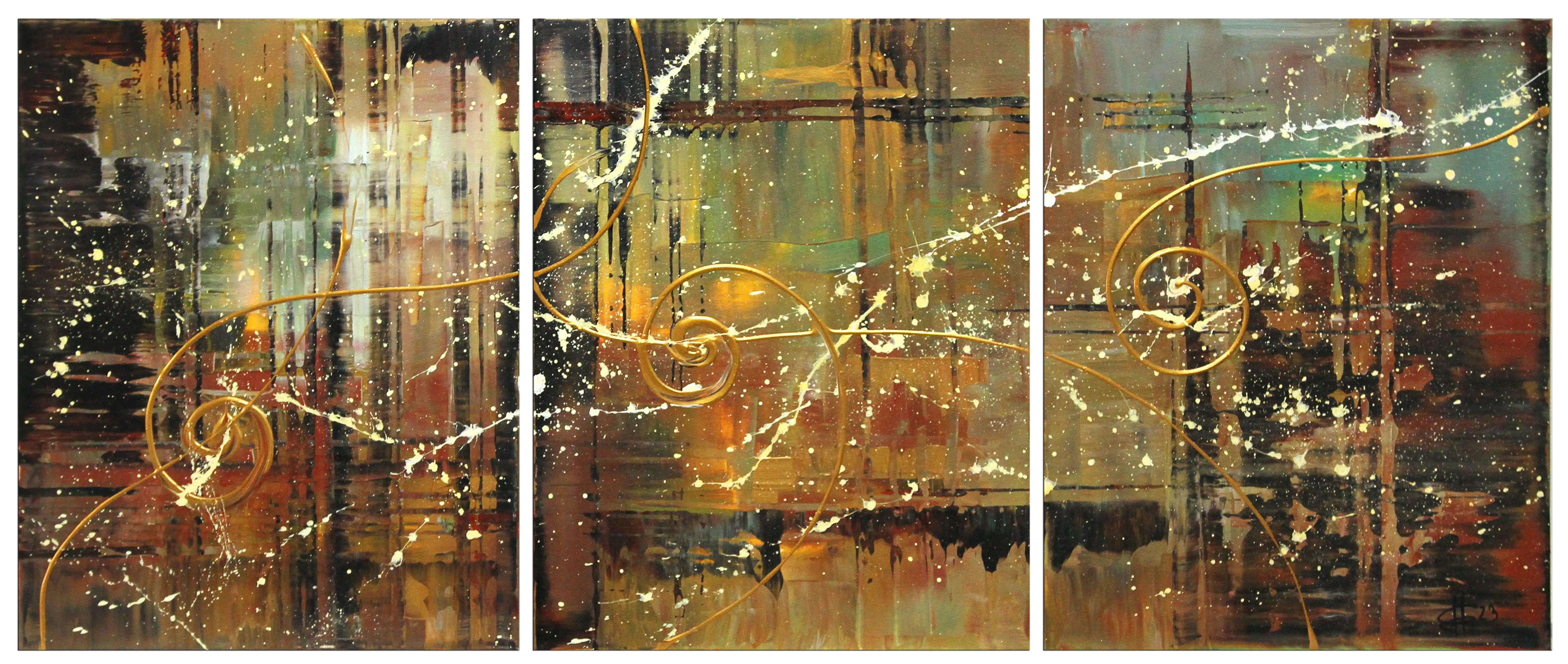 Abstrakte Originalkunst : "Sternenfenster III", G. Hung, Unikat