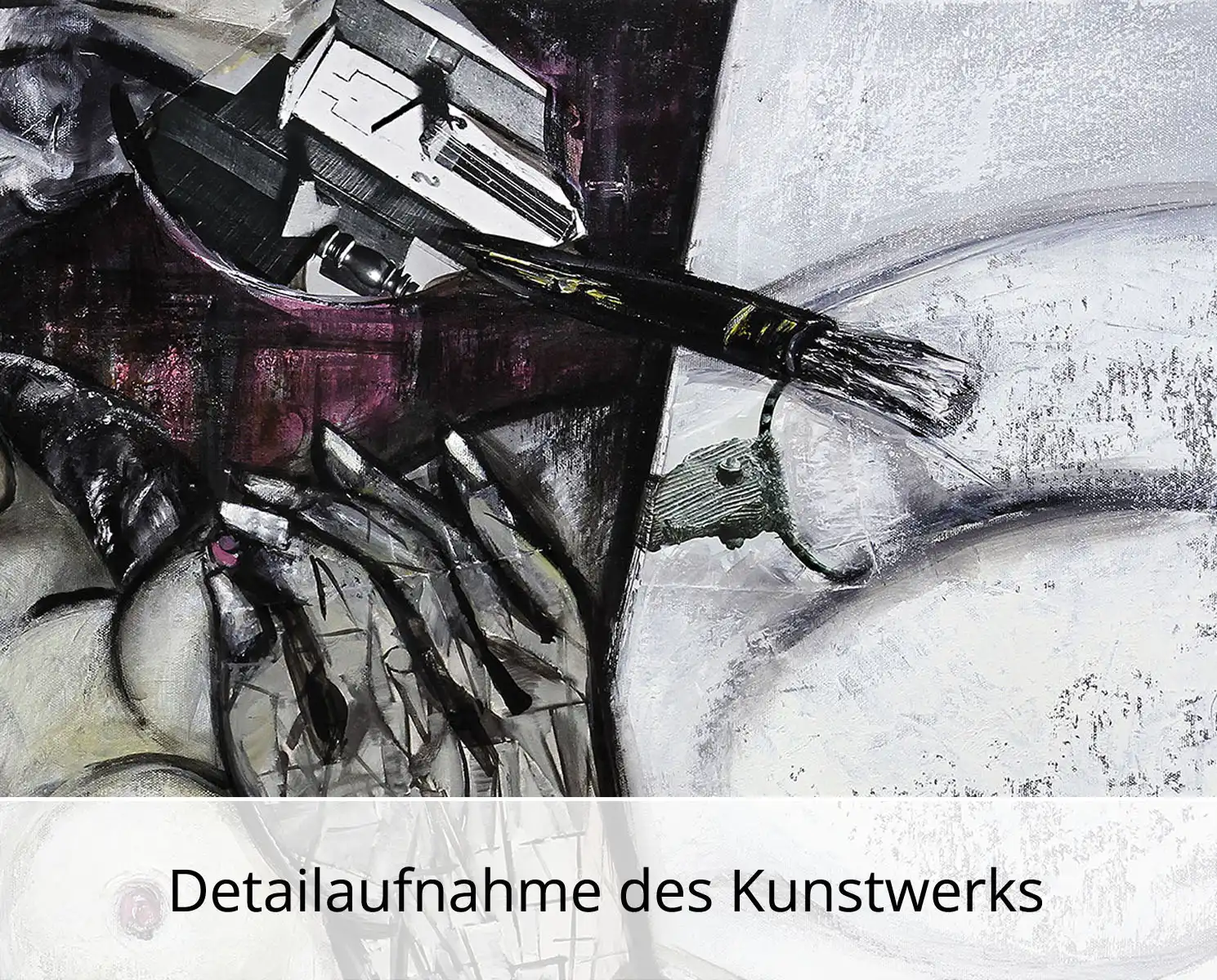 Kunstdruck, signiert: "Künstler im Rausch", K. Namazi, Edition, Nr. 1/100