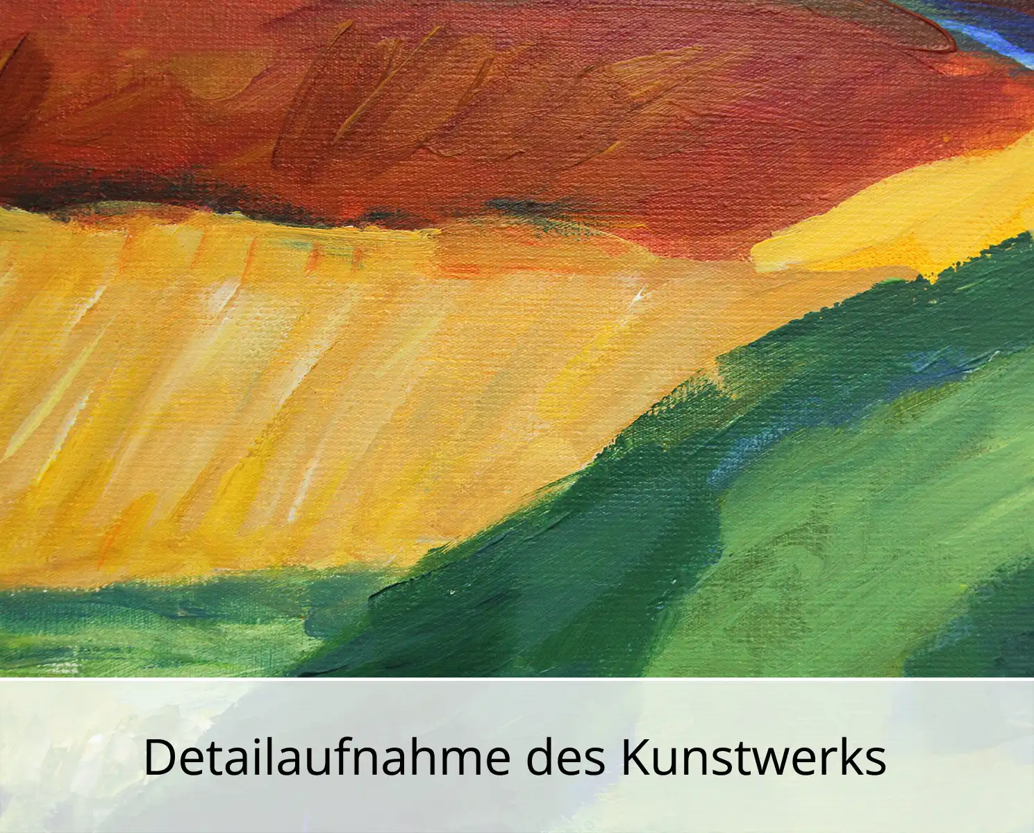 M. Cieśla: "Feldlandschaft", Original/Unikat, expressionistisches Gemälde