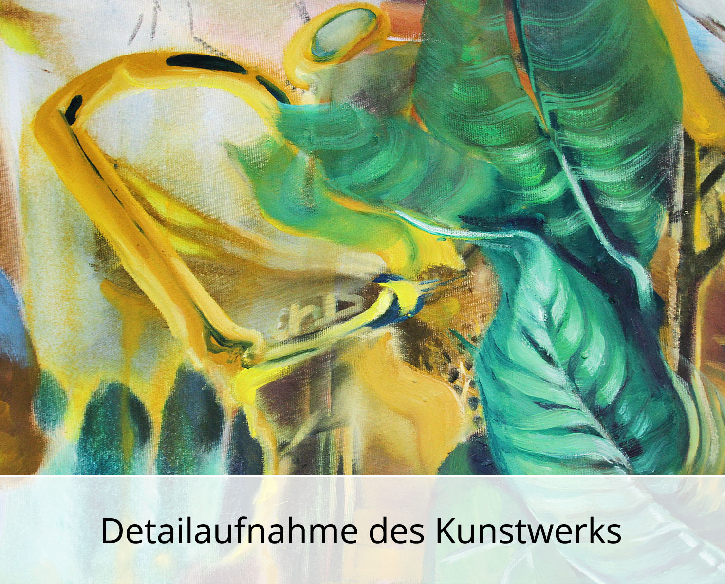 D. Block: "Goldmariechen", Original/Unikat, expressive Ölmalerei