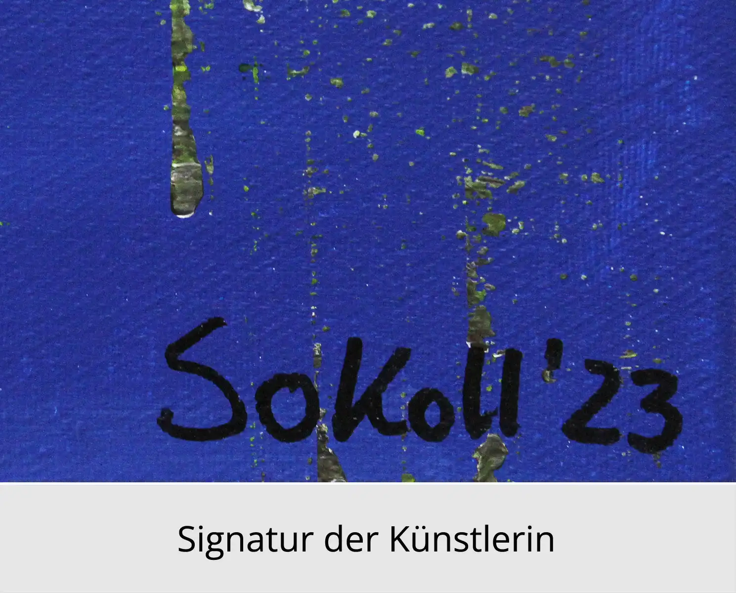 K. Sokoll: "Waldbaden im See 3", Originalgemälde (Unikat)