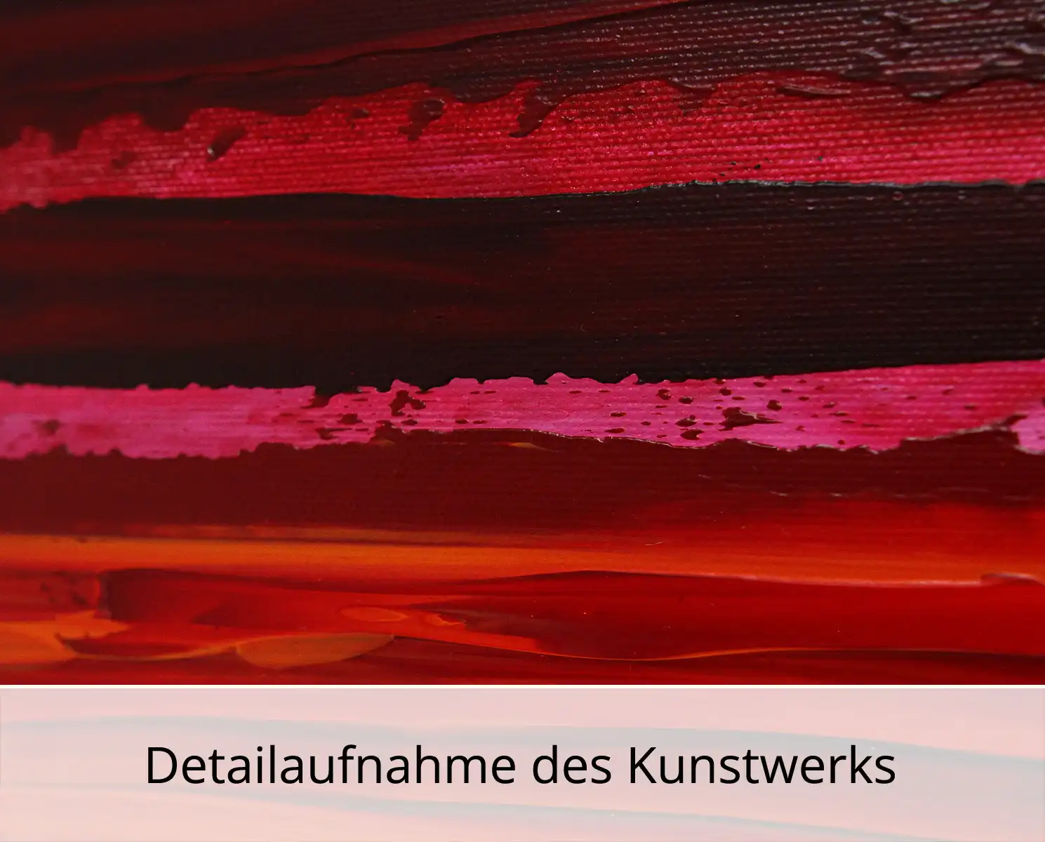 Unikat: "Und der Himmel war pink IV", Originalgemälde, J. Fernandez, Acrylbilder
