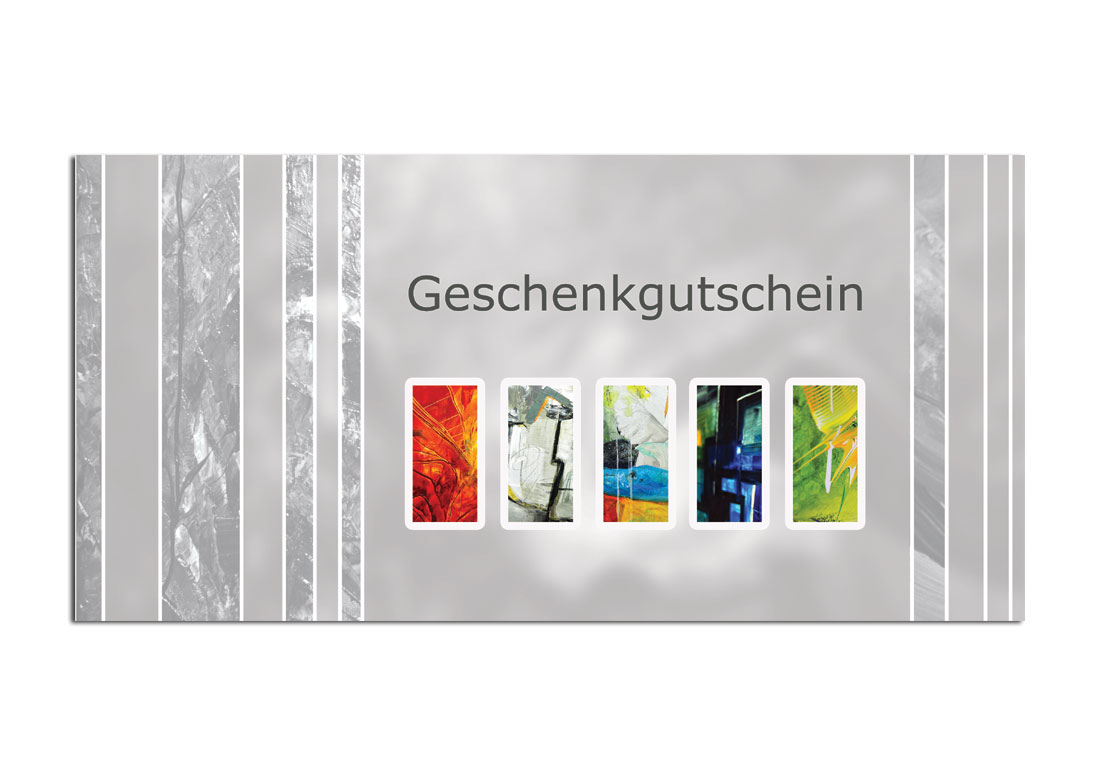 Kunst verschenken: Gutschein in Höhe von 150,- EUR