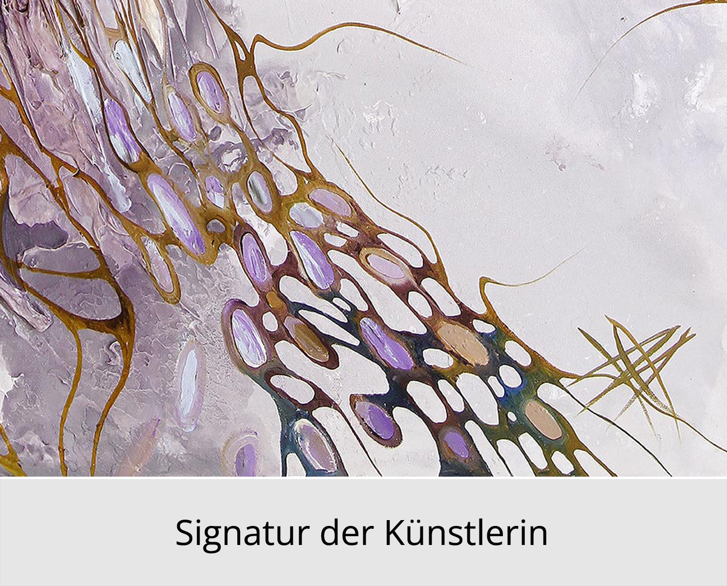 B. Ossowski: Kristalljuwel, Edition, signierter Kunstdruck