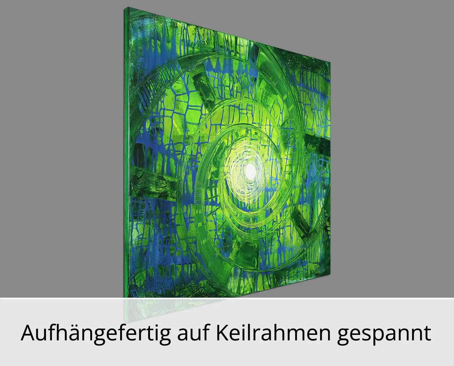 Abstraktes Originalgemälde: "Lebenskanäle V", R. König, Unikat