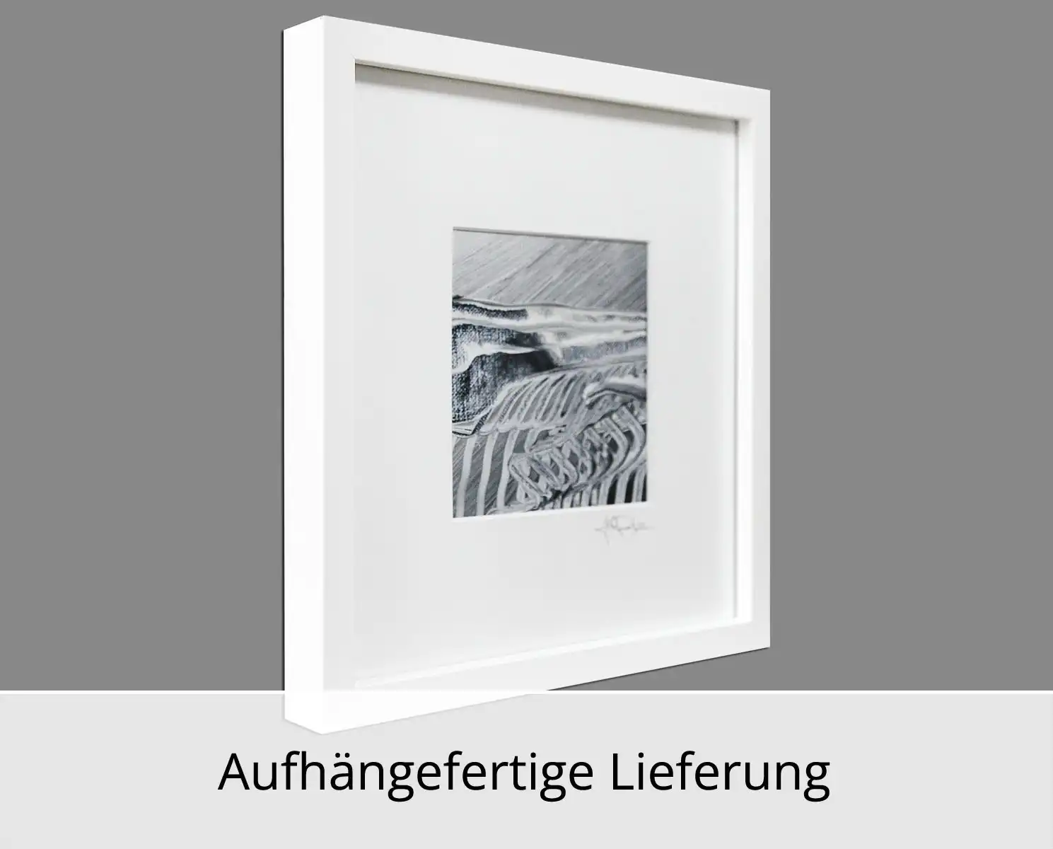 Unikat: "Winterlandschaft I", J. Fernandez, Modernes Originalgemälde