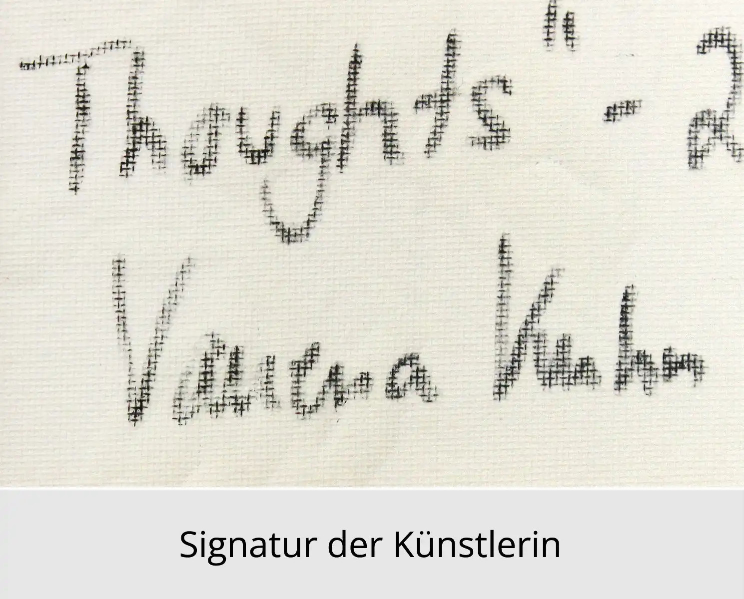 V. Kuhn: "Thoughts", Originalgemälde (Unikat)