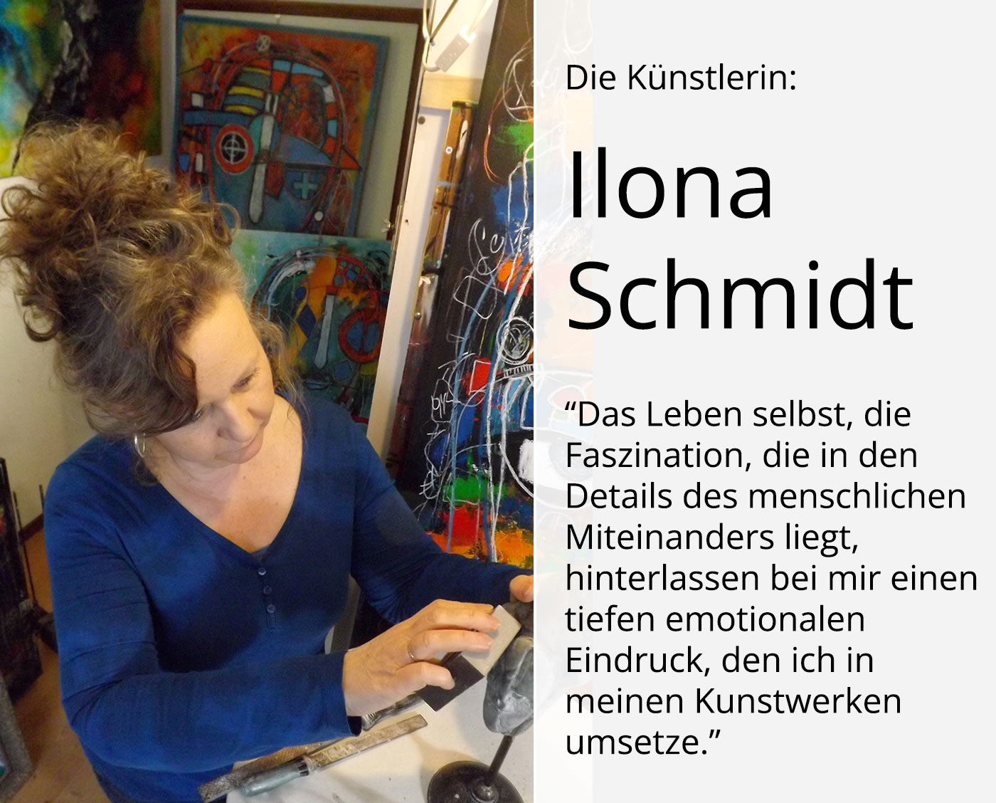 Zeitgenössische Grafik/Malerei, Ilona Schmidt: "Seite an Seite" (A)