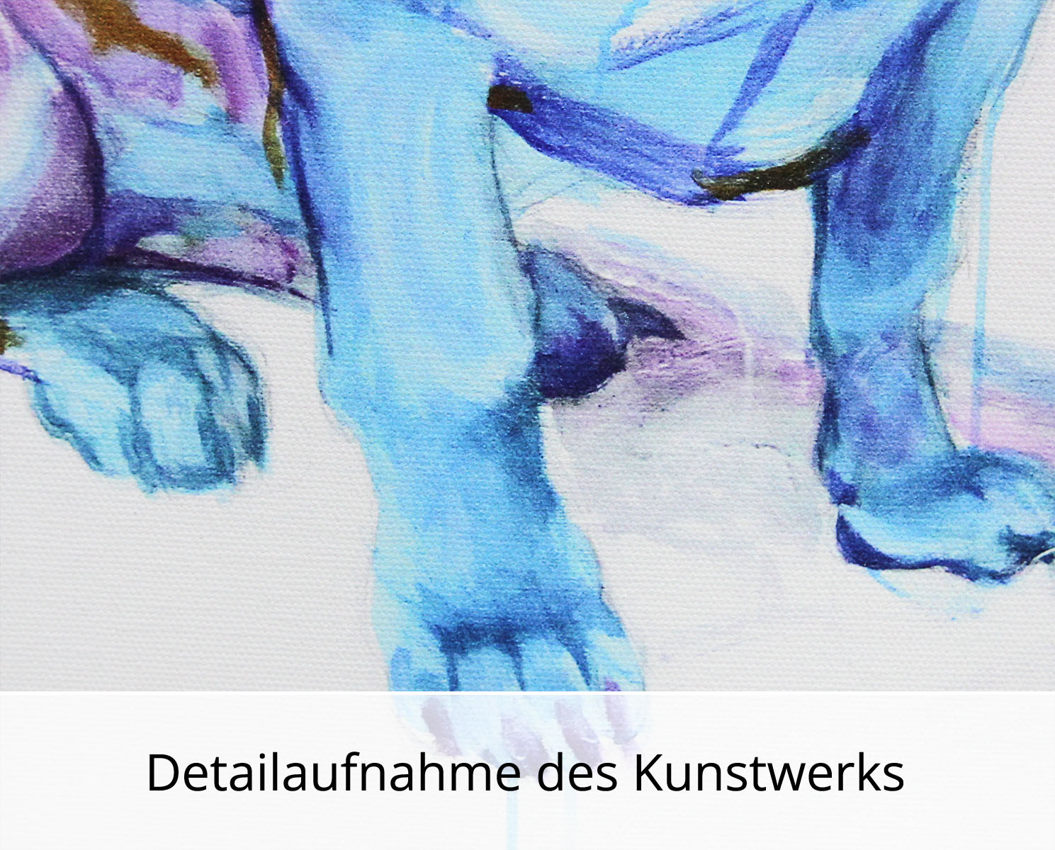 S. Petrunov: "Blue Dachshund", limitierter Kunstdruck