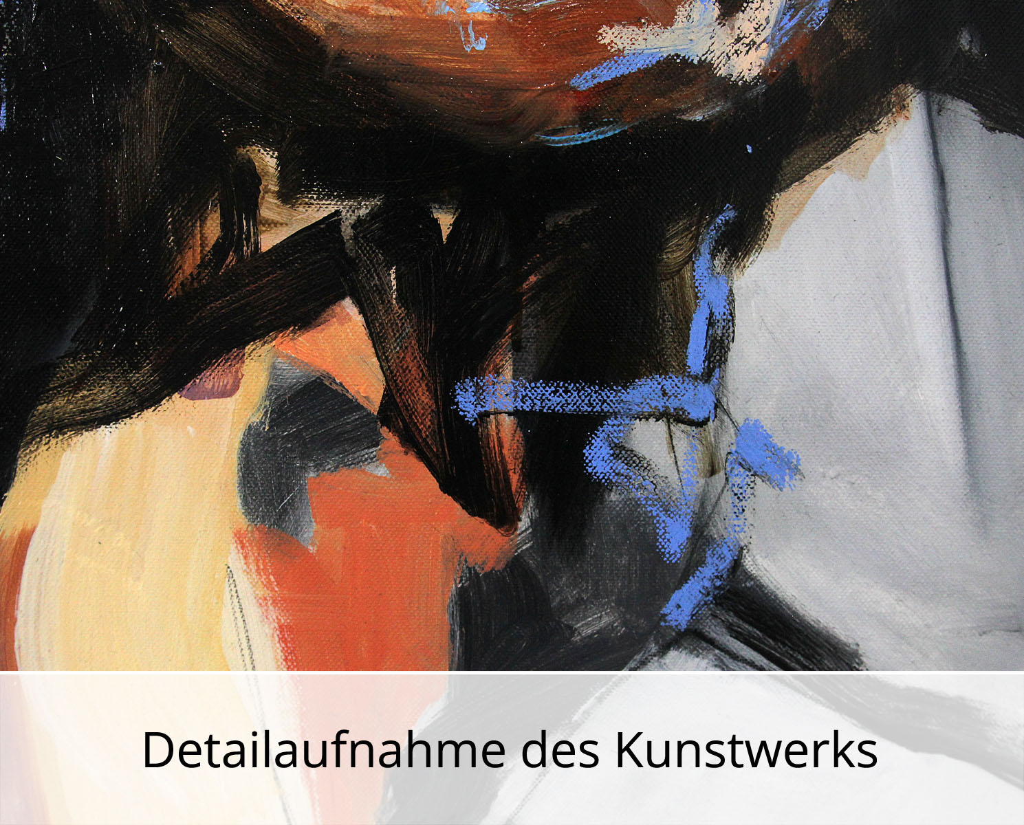 J.J. Piezanowski: Stupor and tremors, neoexpressionistisches Porträt, Original/Unikat