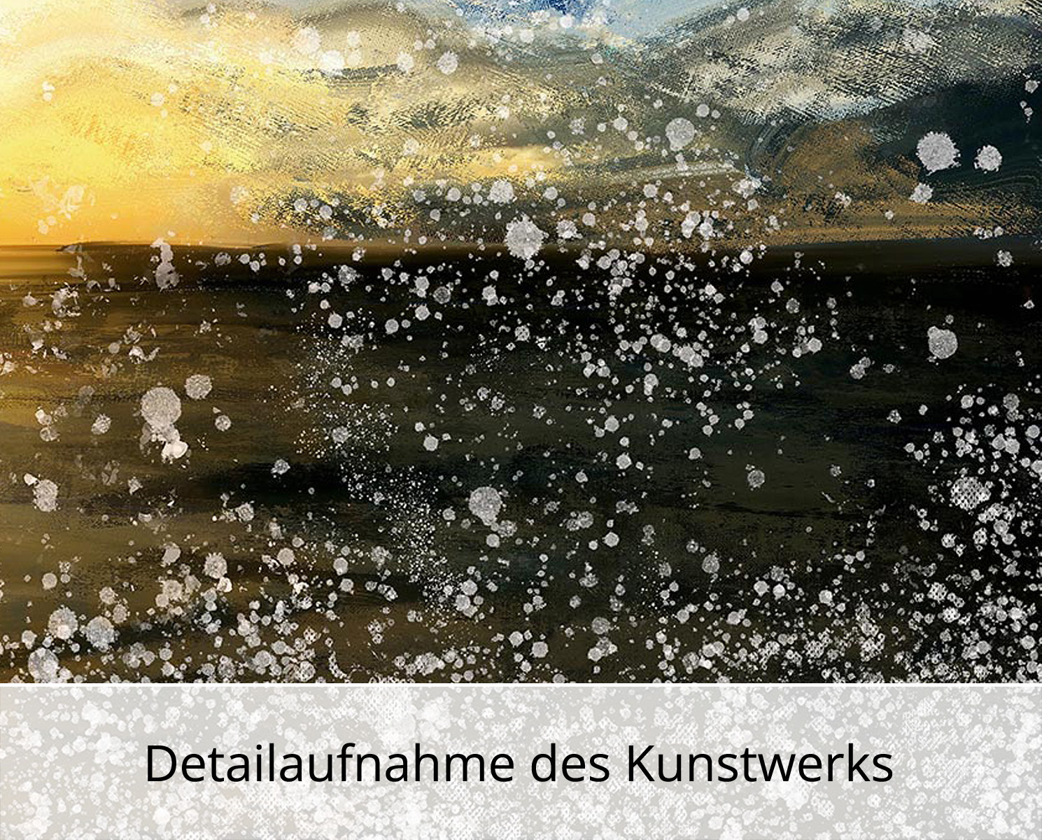 Kunstdruck, signiert: Sturm an der Küste III, Holger Mühlbauer-Gardemin, Edition