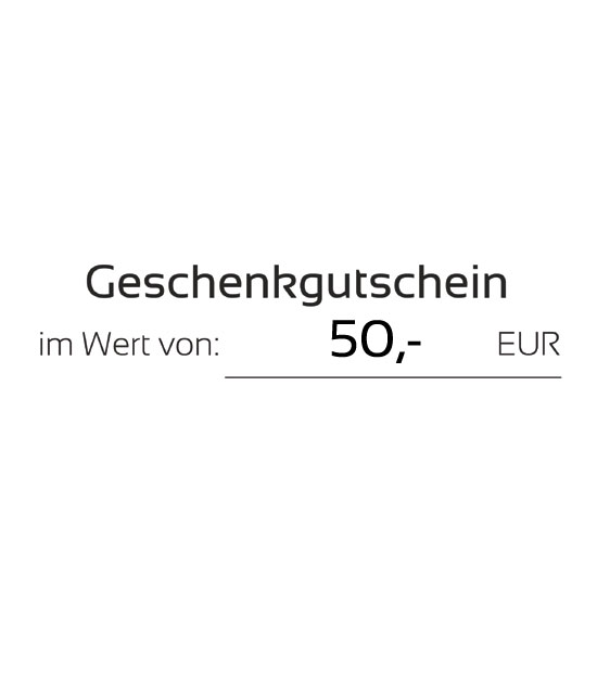 Kunst verschenken: Gutschein in Höhe von 50,- EUR