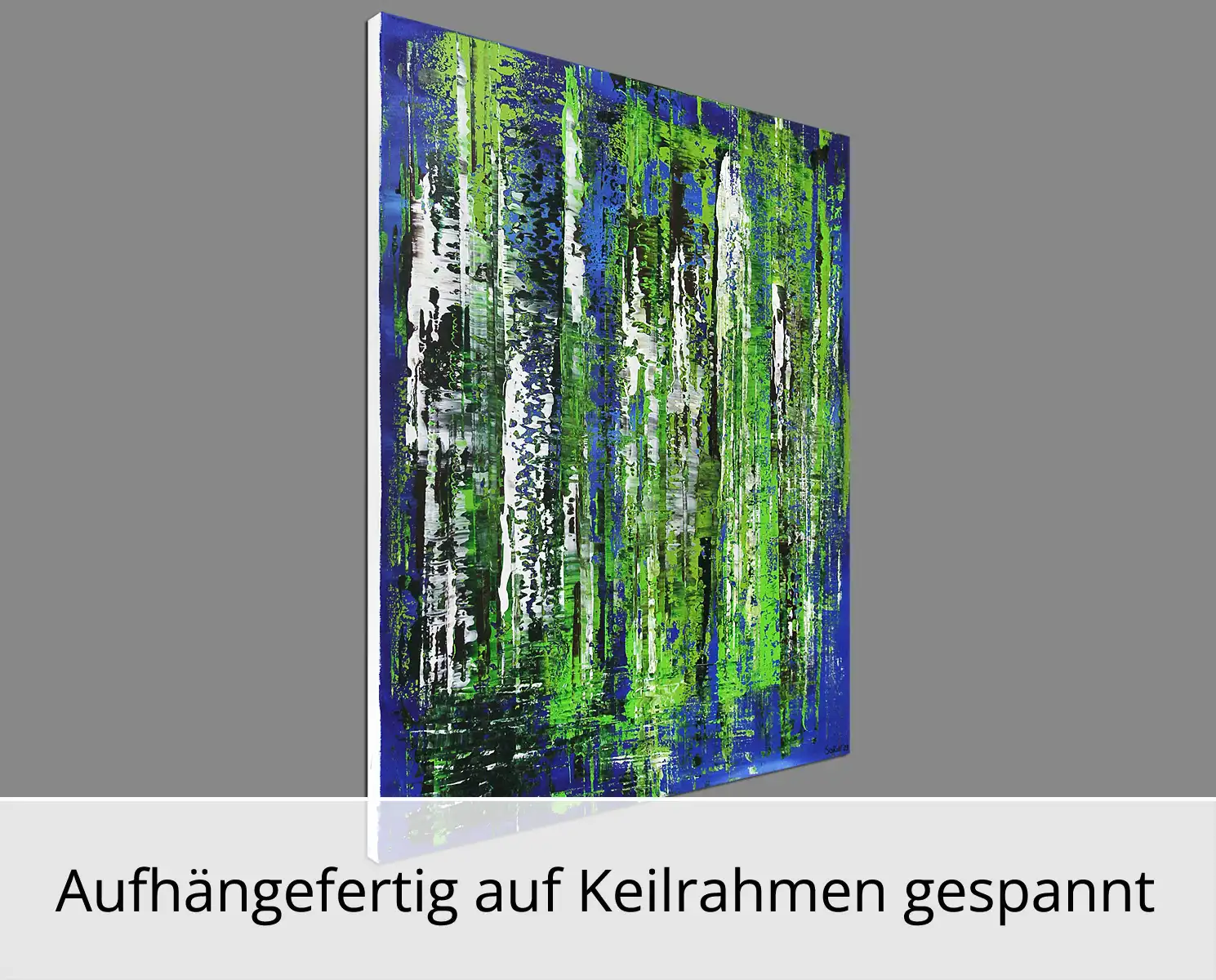 K. Sokoll: "Waldbaden im See 3", Originalgemälde (Unikat)
