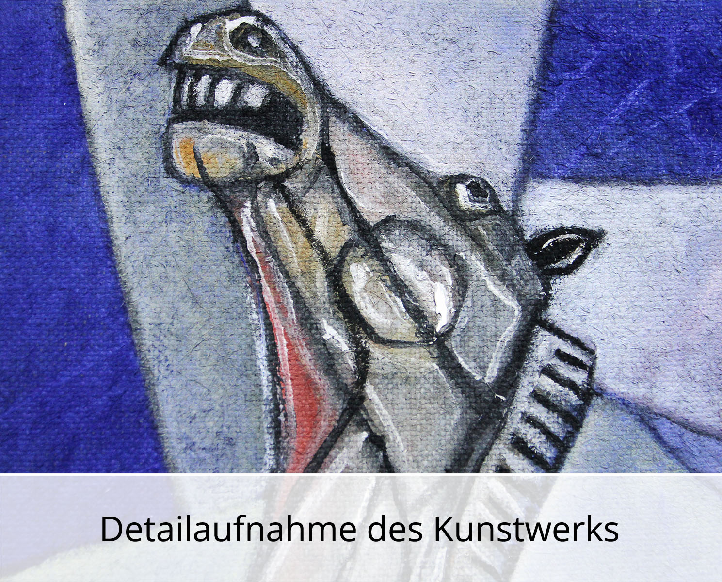 C. Blechschmidt: "Das Tier", Original/Unikat, zeitgenössisches Ölgemälde