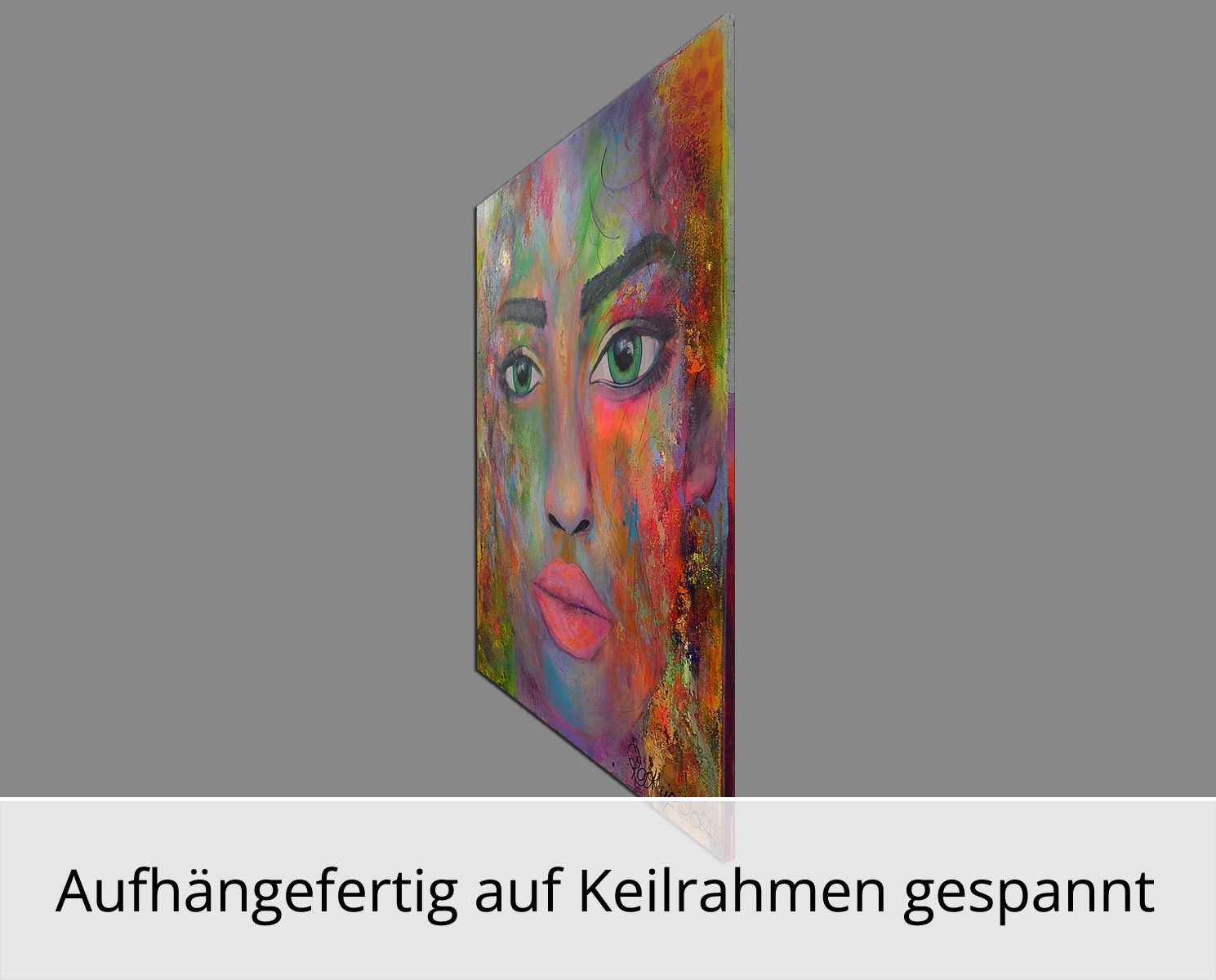M. Rathje: "Faces 06", moderne Malerei, Originalgemälde (Unikat)