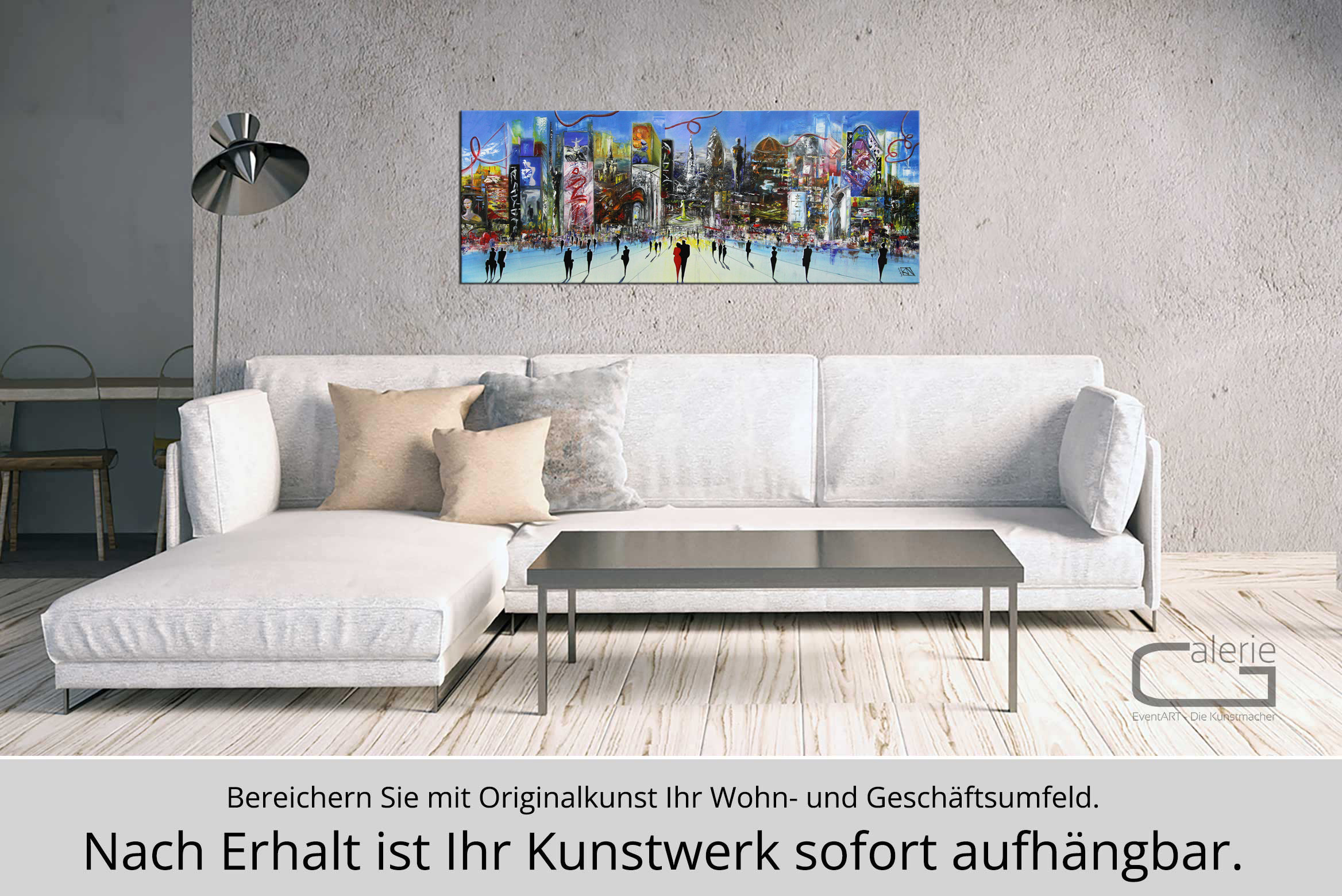 Acrylgemälde: "Kunstreise II", K. Namazi, Original/Unikat