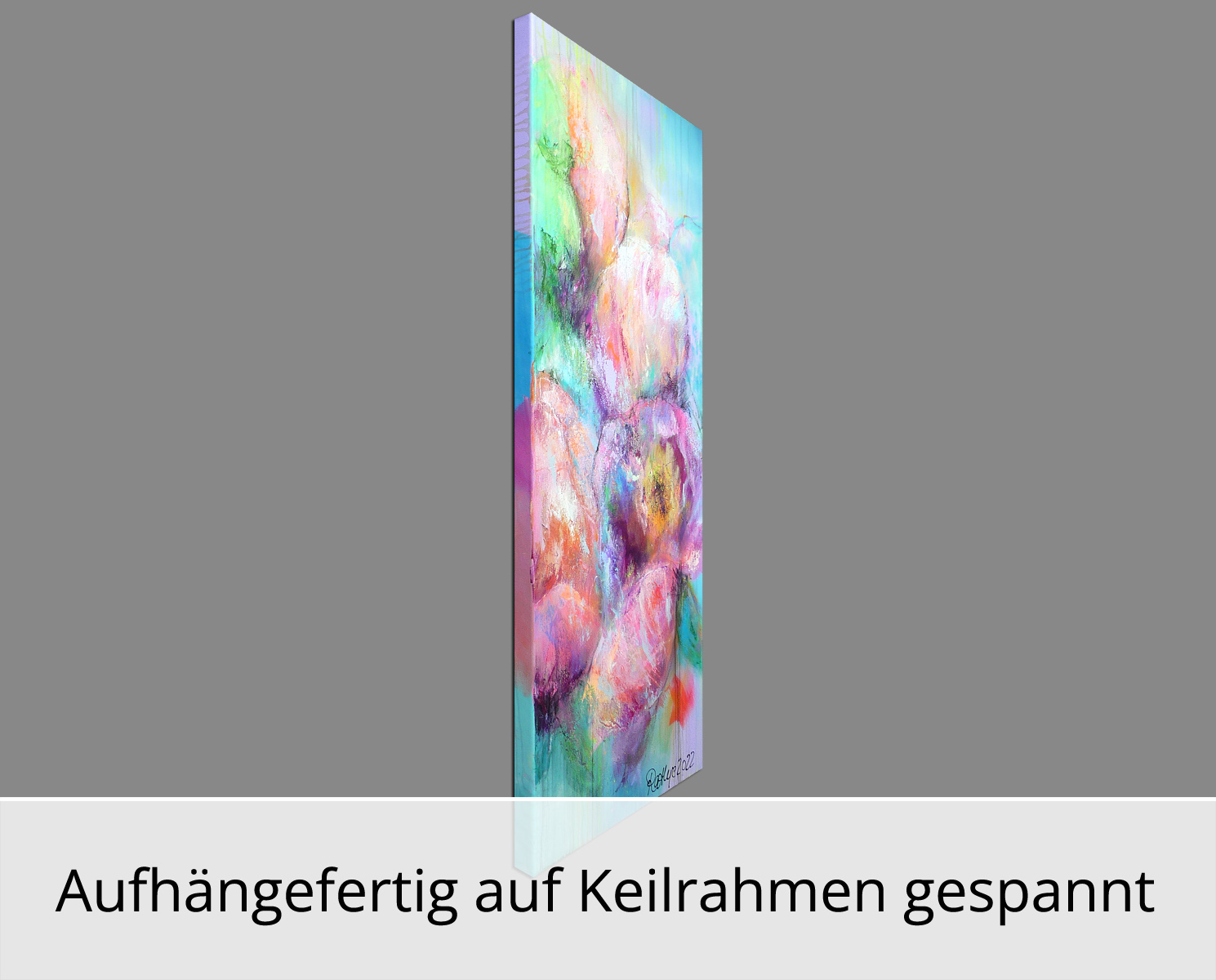 M. Rathje: "Flowers 02", moderne Malerei, Originalgemälde (Unikat)