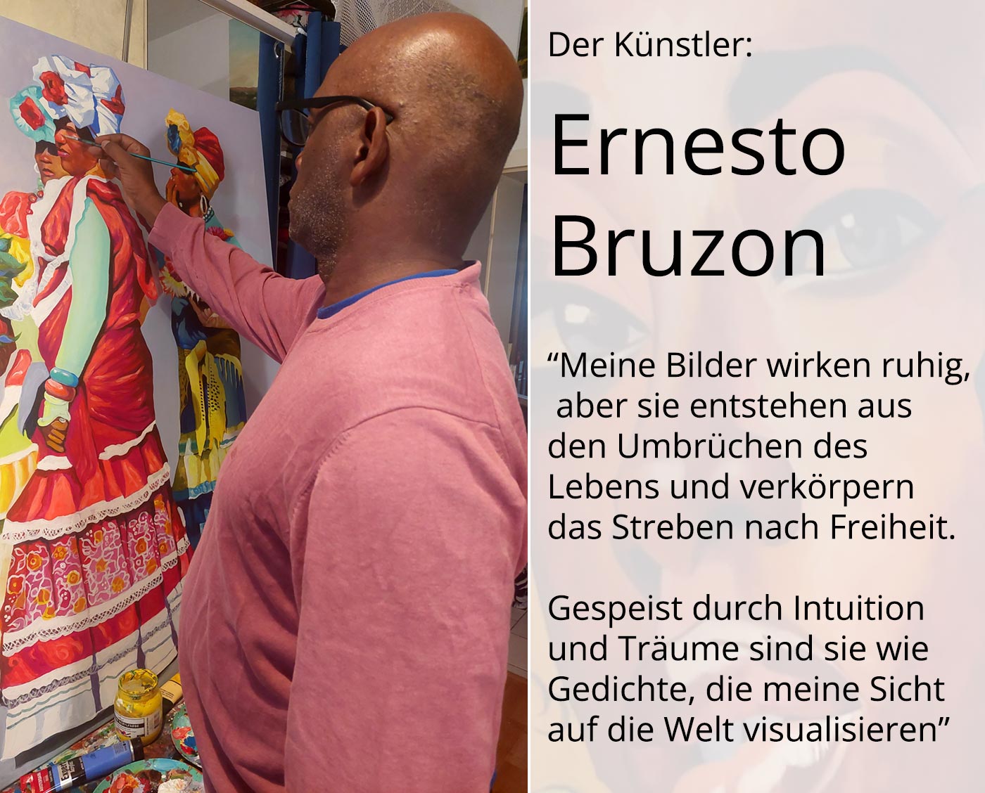 Originales Acrylbild: Der Schmetterling, E. Bruzon, Acrylmalerei auf Karton (Unikat)