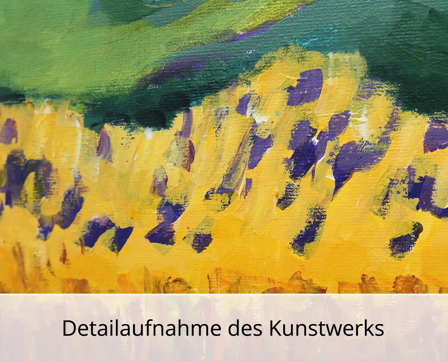M. Cieśla: "Feldlandschaft", Original/Unikat, expressionistisches Gemälde