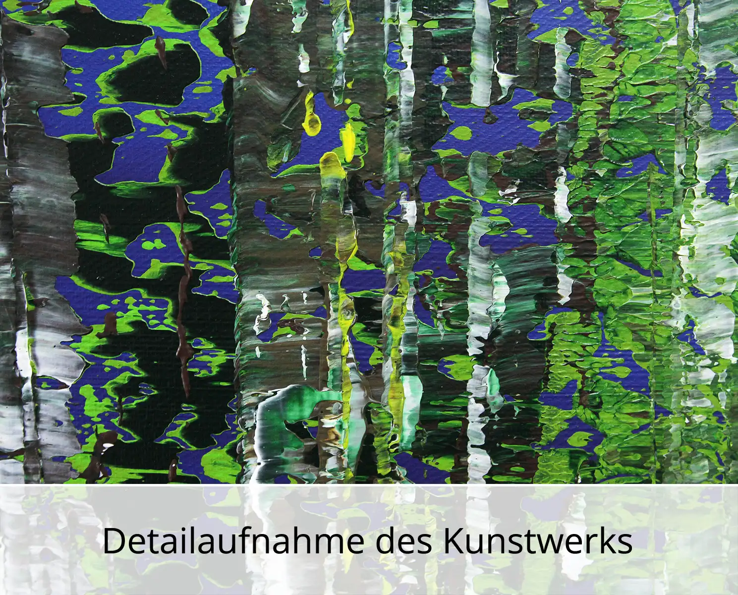 K. Sokoll: "Waldbaden im See 4", Originalgemälde (Unikat)