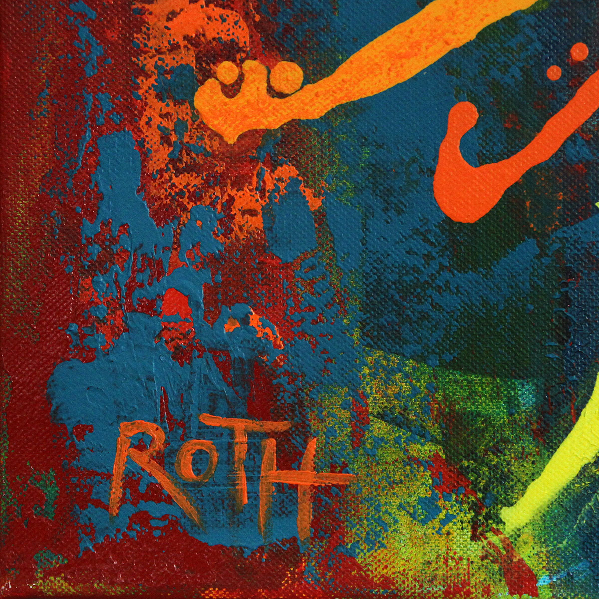 Acrylbilder, L.Roth: "Sonnenwirbel II"