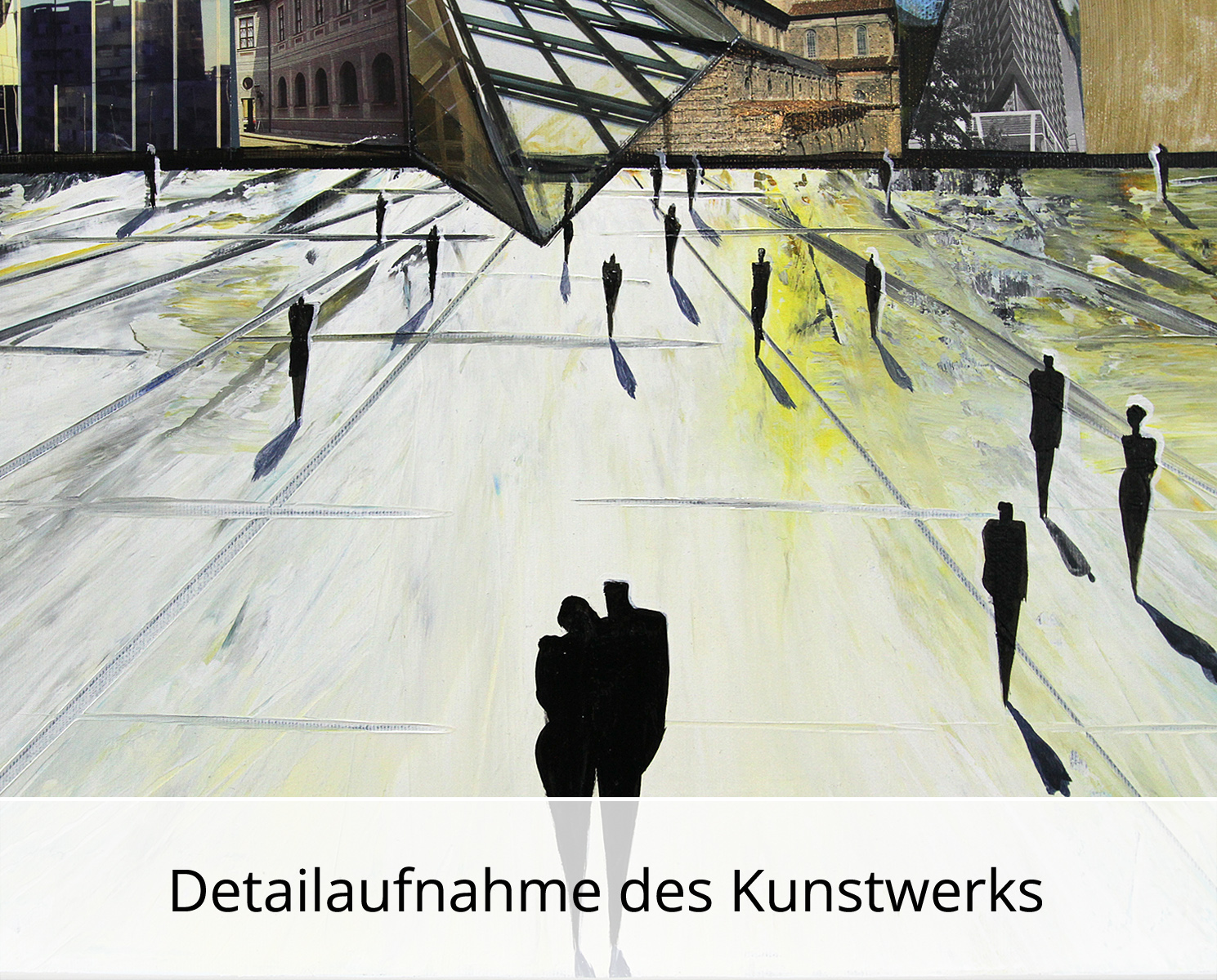 K. Namazi: "Virtuelle Fassaden III", modernes Originalgemälde (Unikat)