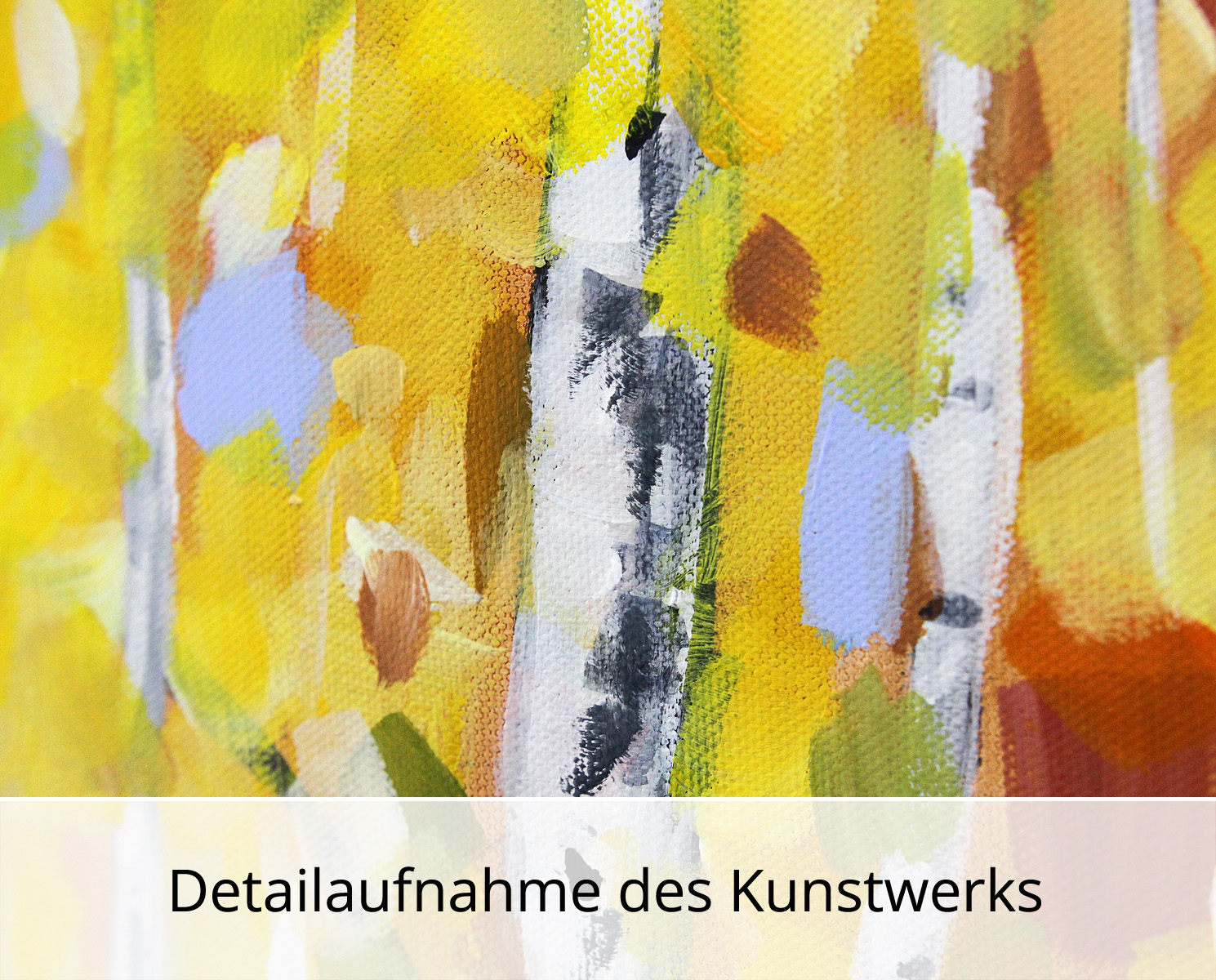 M.Kühne: "Herbstwald", modernes Originalgemälde (Unikat)