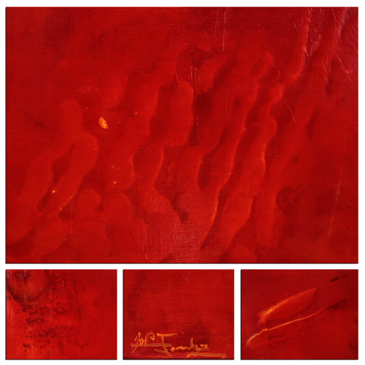 Acrylbilder, J. Fernandez: "Liquid Colour: Red II"
