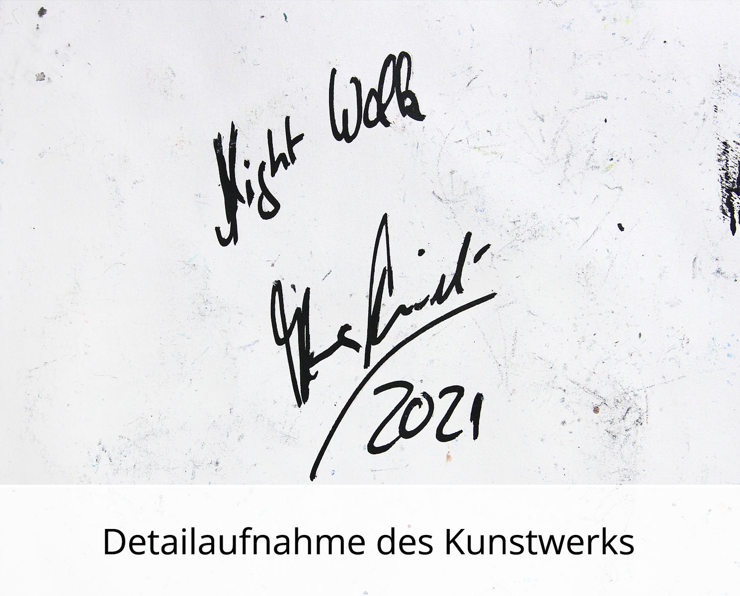 I. Schmidt: Night Walk, zeitgenössische Grafik/Malerei, Original/Unikat