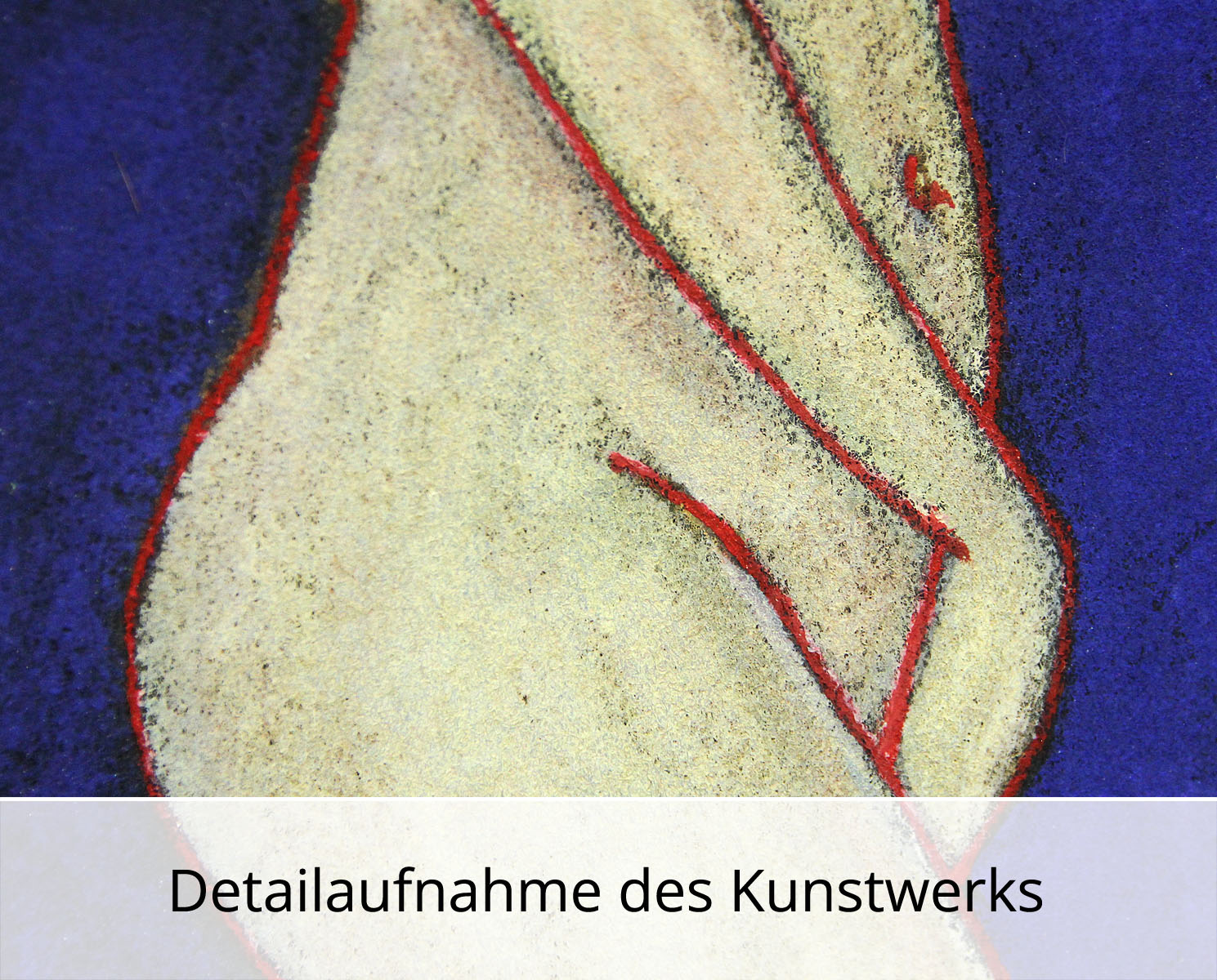 C. Blechschmidt: "Rote Linien", Original/Unikat, zeitgenössisches Ölgemälde
