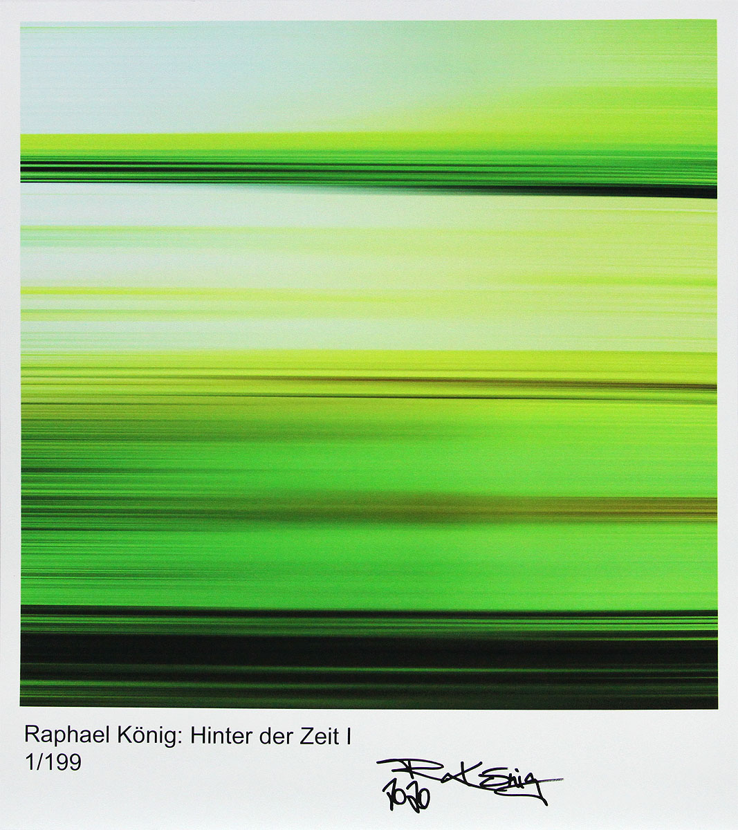 R. König: "Hinter der Zeit I", Edition, signierter Kunstdruck