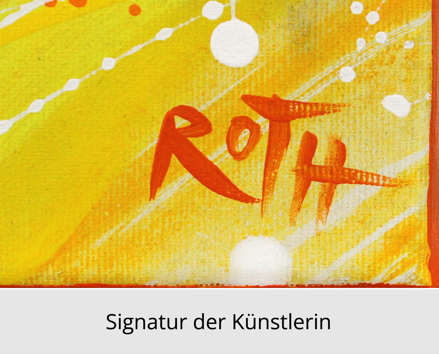 L.Roth: Kleine Sonne, Originalgemälde (Unikat)
