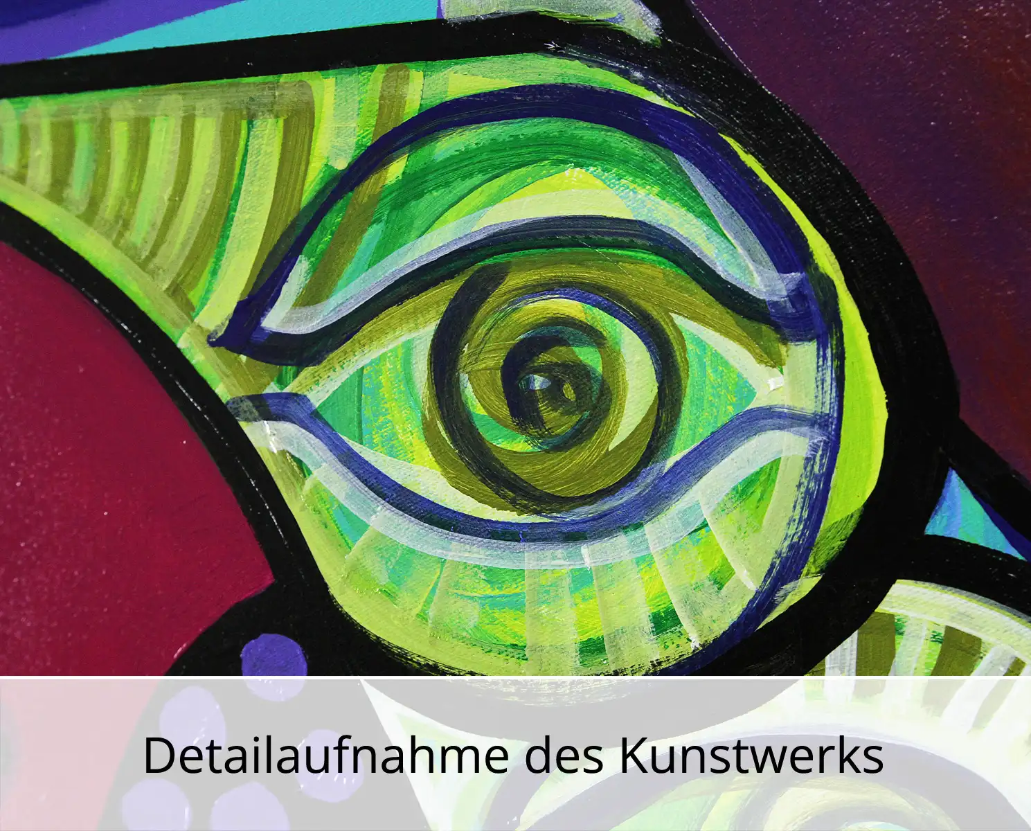 Originalgemälde: "Die Königspalme", E. Bruzon, Acrylmalerei (Unikat)