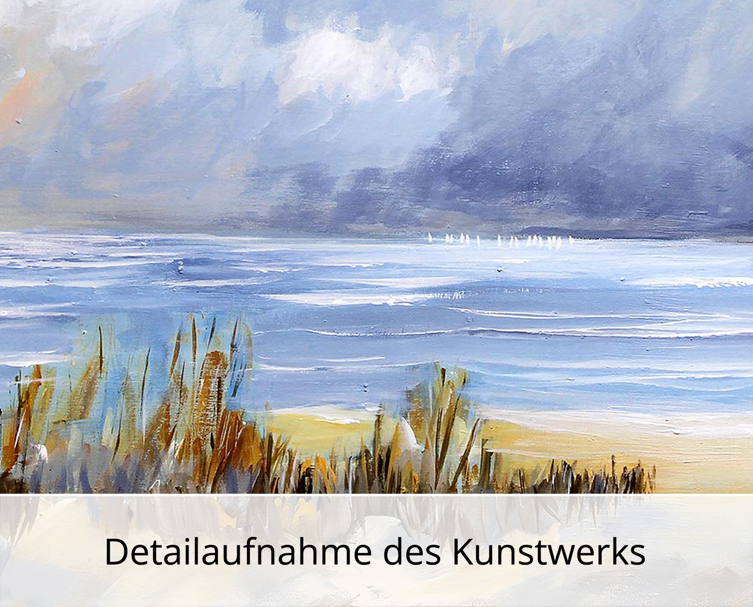 M. Kühne: "Sturmwolken", Edition, signierter Kunstdruck