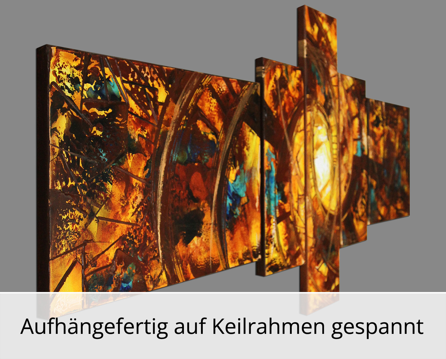 Mehrteilige Acrylbilder: Schein des Seins IV, R. König, Originalgemälde (Unikat)