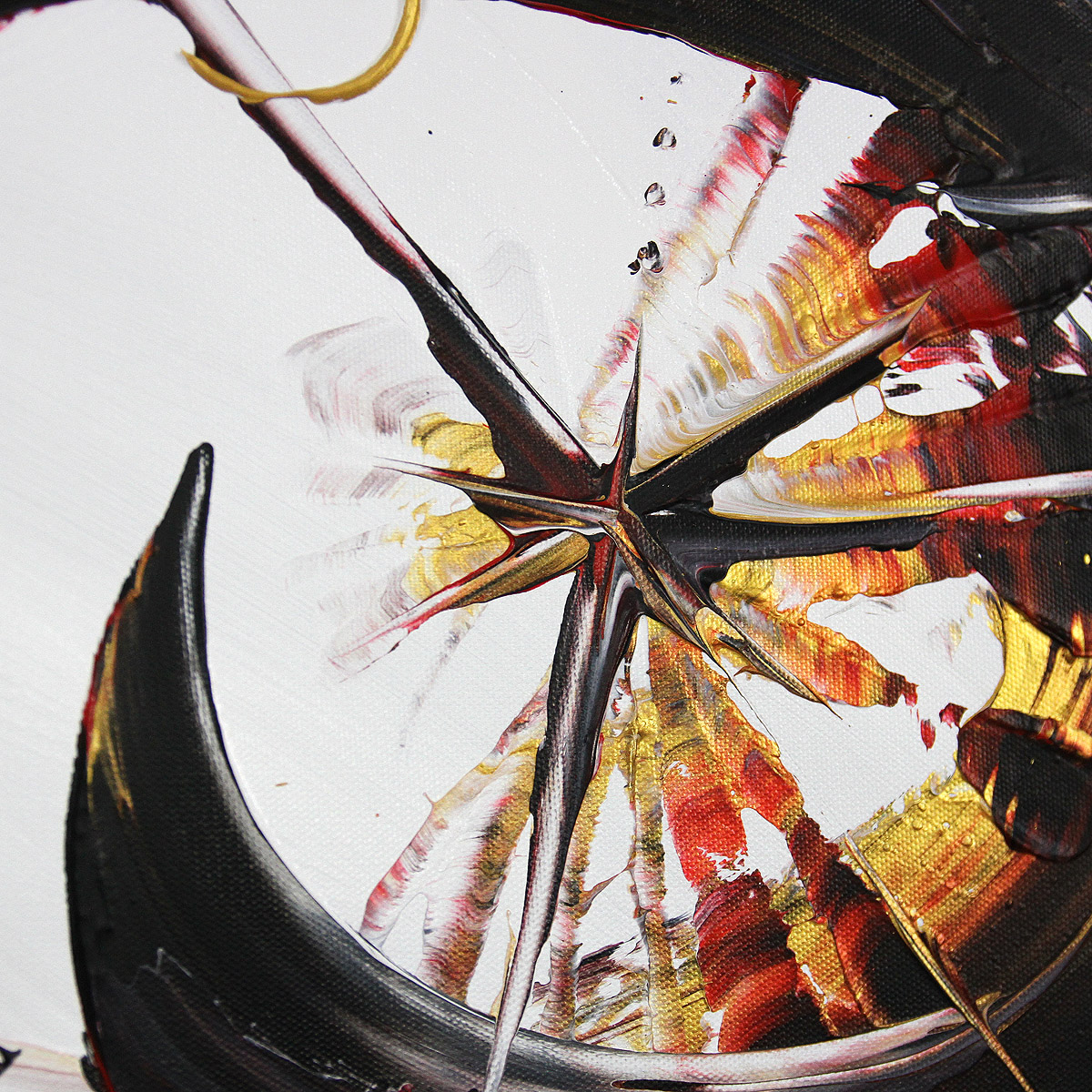 Abstraktes Acrylgemälde, G. Hung: "Glücksspiel I"
