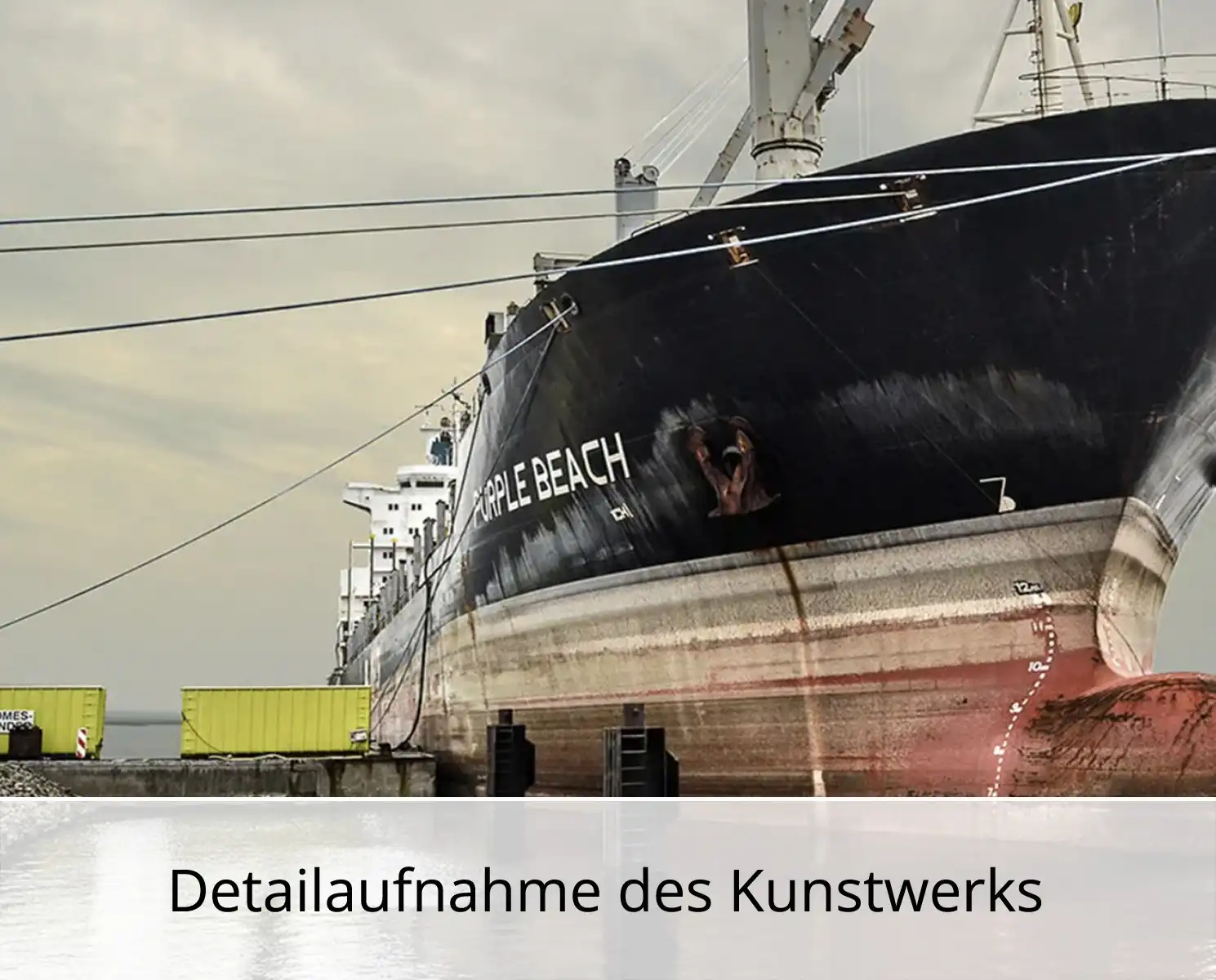 H. Mühlbauer-Gardemin: "Schiff am Kai", Zeitgenössische Digitalkunst, Edition