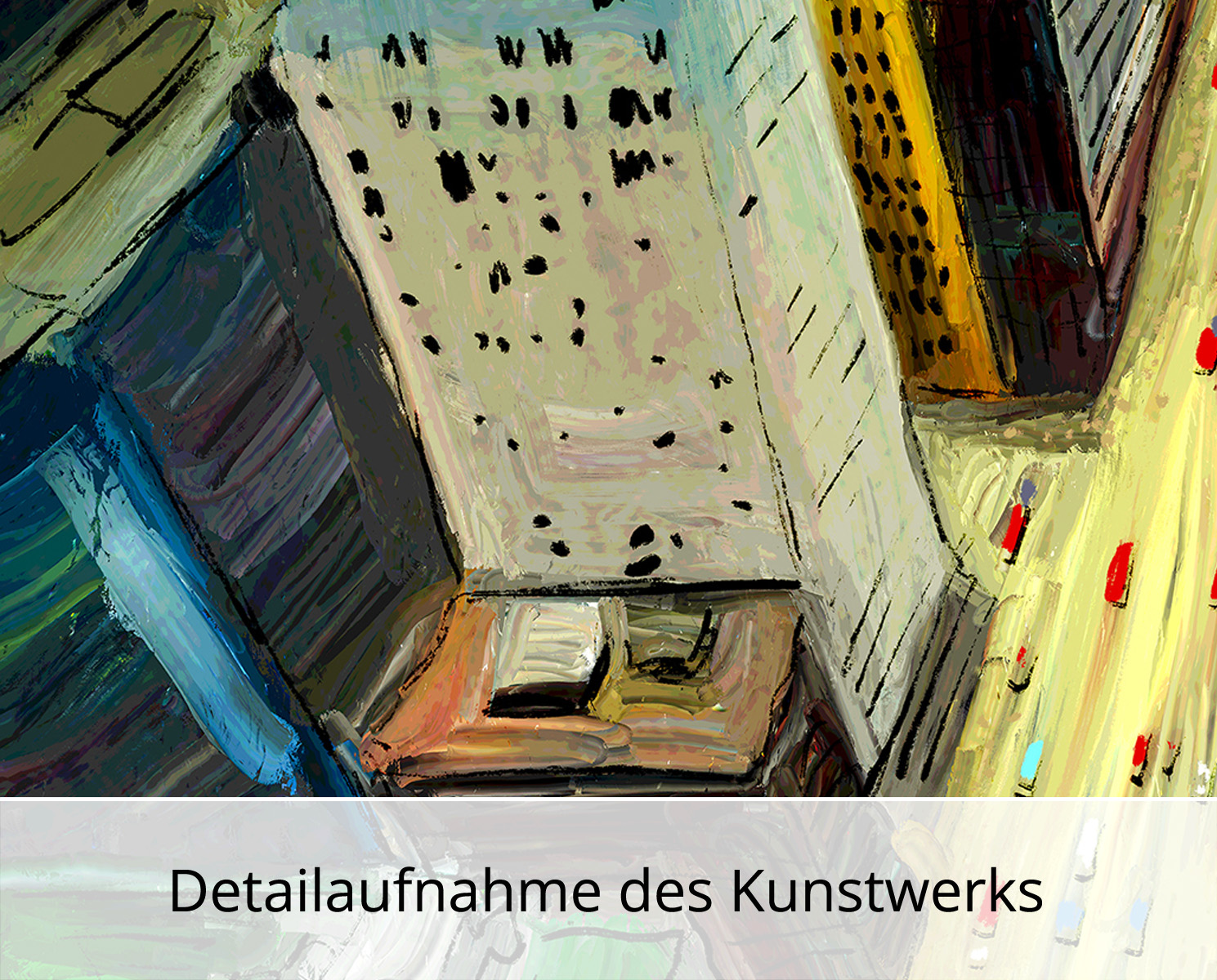 Moderne Pop Art: From the roof, H. Mühlbauer-Gardemin, Original/serielles Unikat