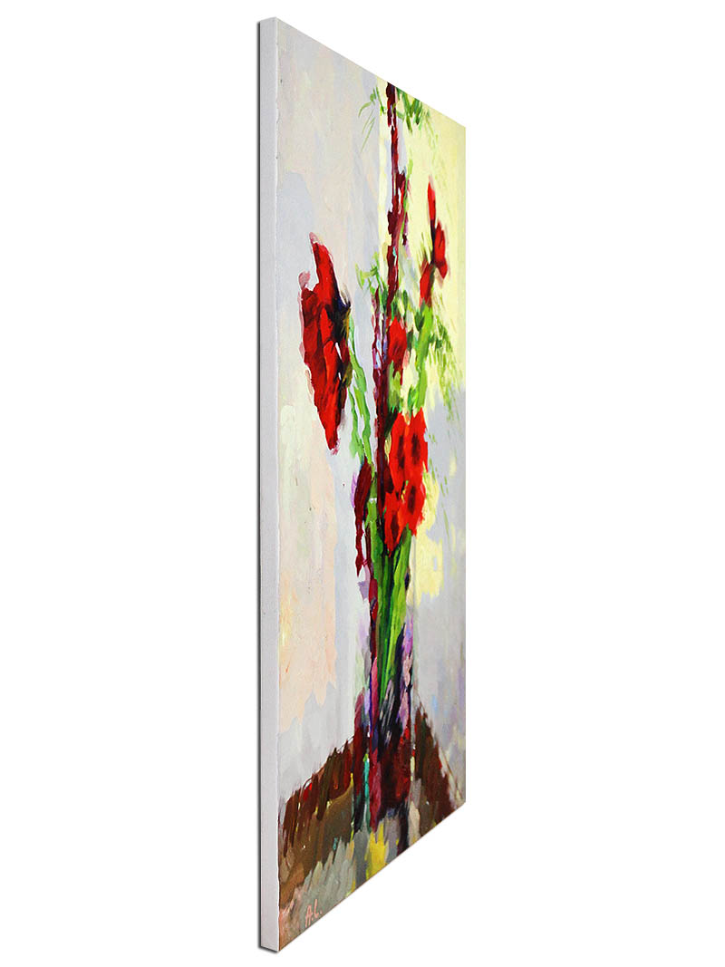Acrylmalerei Bilder von Andy Larrett: "Gladiole"