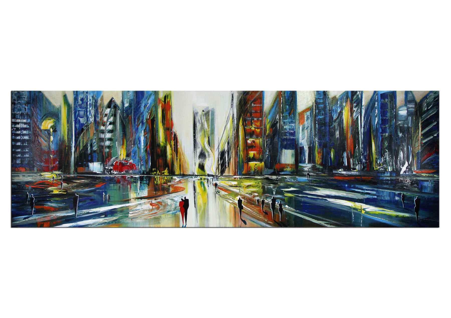 Modernes Gemälde, K. Namazi: "Urbane Illusion" (ri)