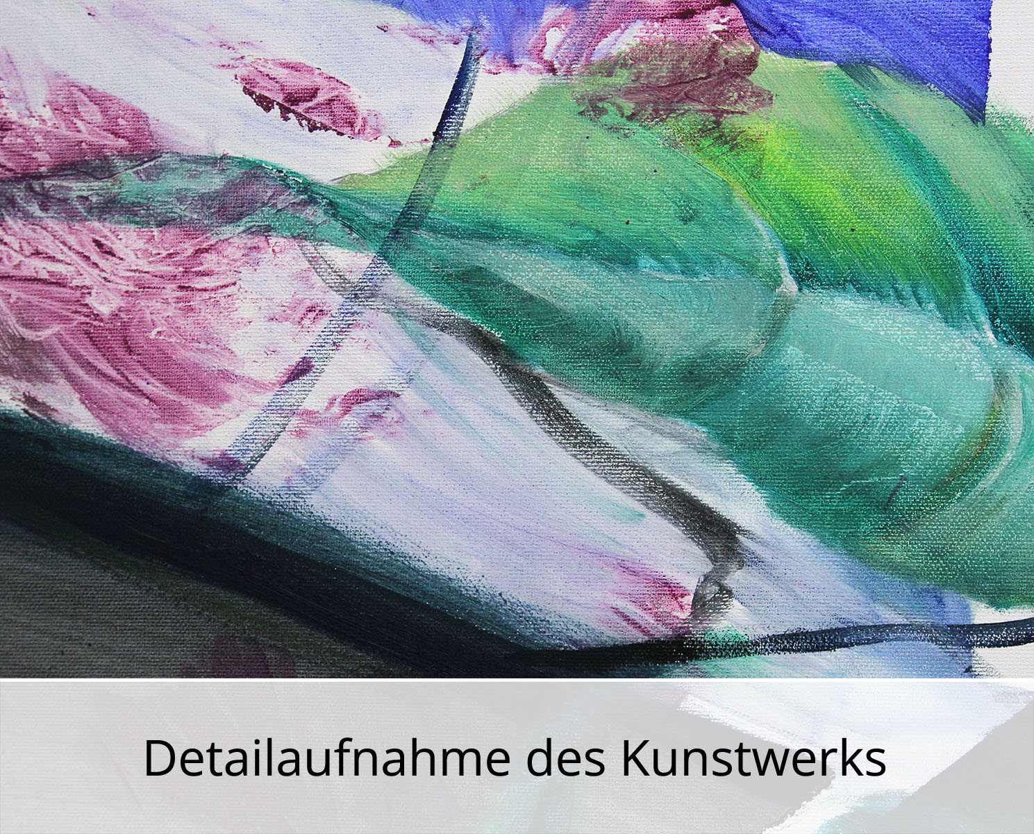 D. Block: "Die Essenz", Original/Unikat, zeitgenössische Acryl- und Ölmalerei