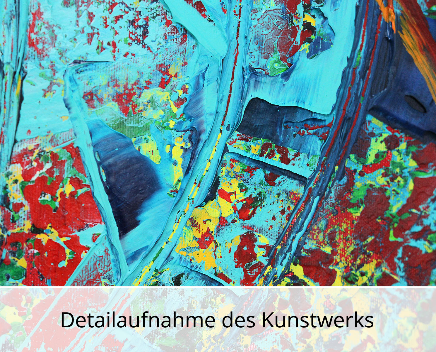 Abstraktes Originalgemälde: "Wertschätzung I", R. König, Unikat