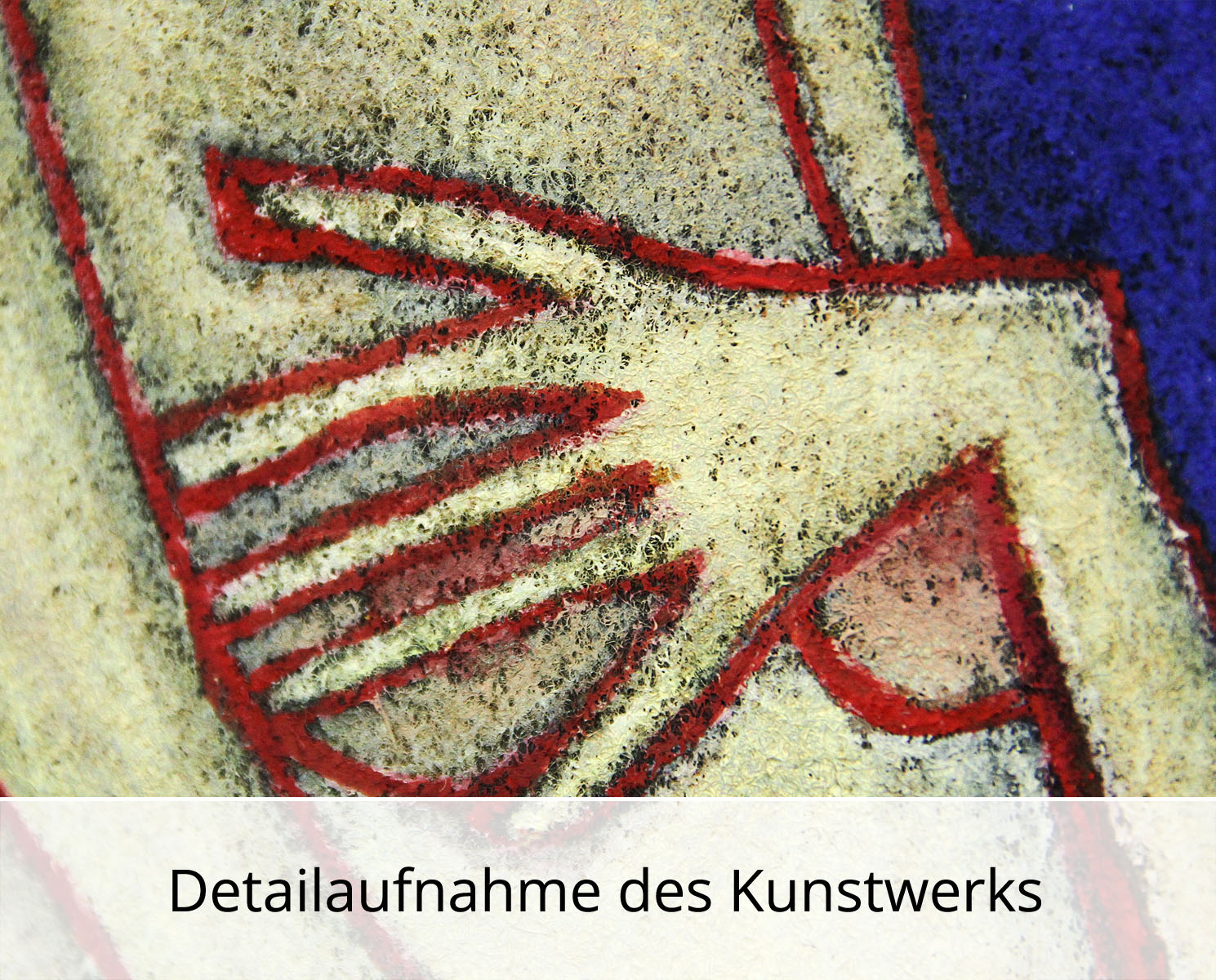 C. Blechschmidt: "Rote Linien", Original/Unikat, zeitgenössisches Ölgemälde
