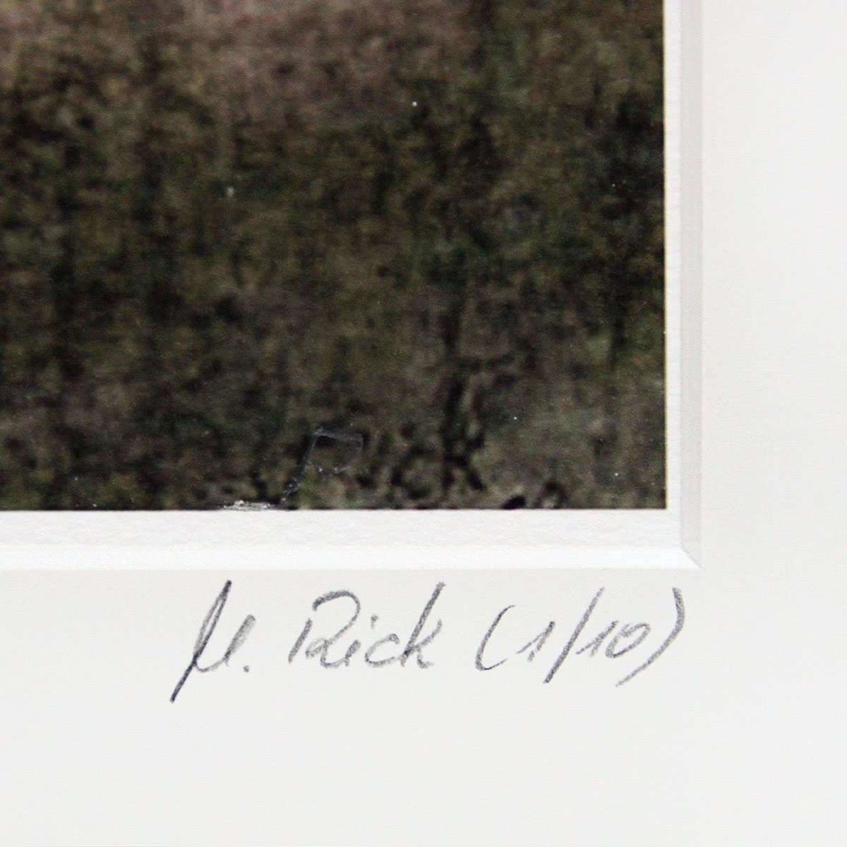M. Rick: "Landscape braun", Edition, signierter Druck